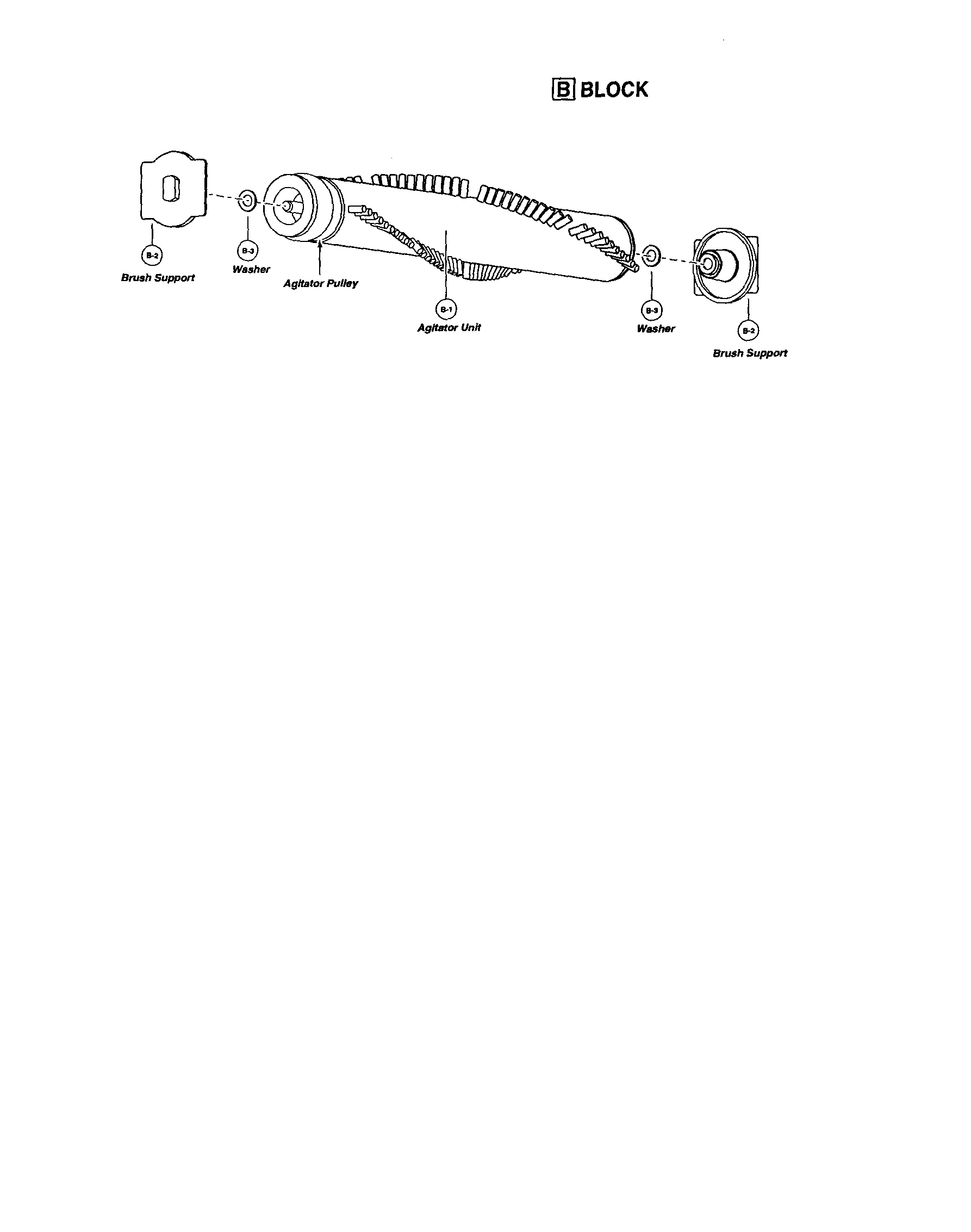 Panasonic MC-V7305 agitator assembly diagram