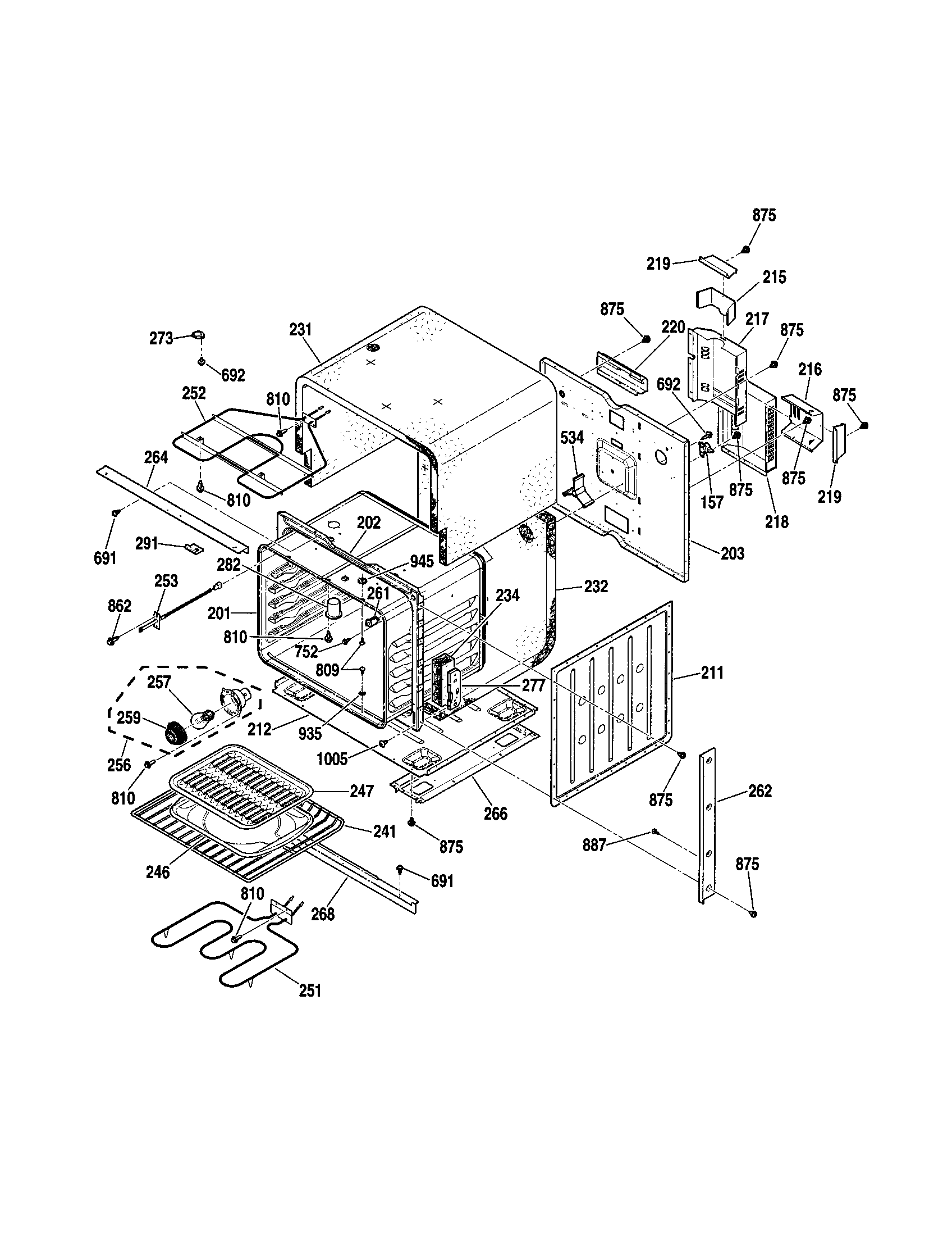 Kenmore 91147699100 lower body diagram