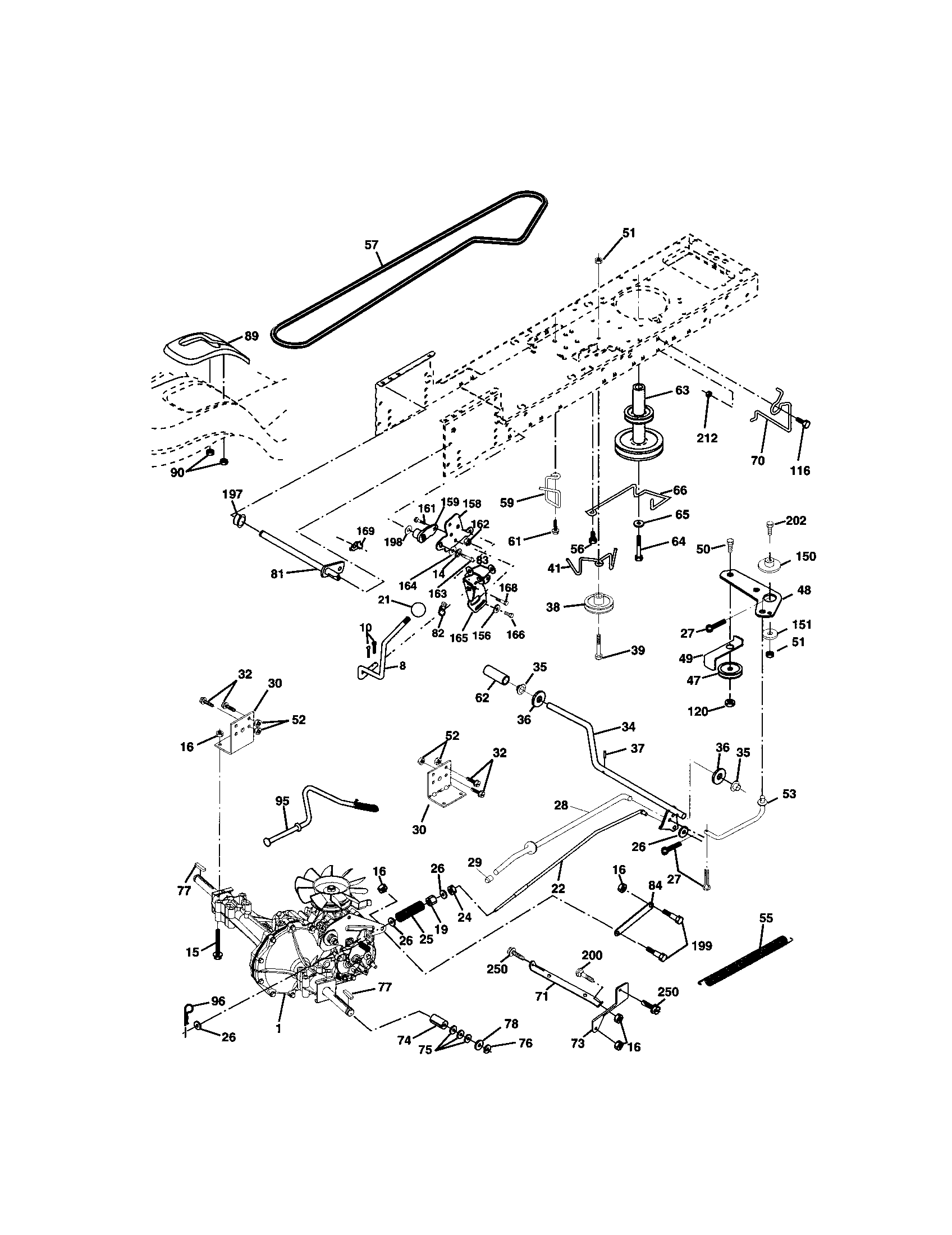 Craftsman 917272461 ground drive diagram