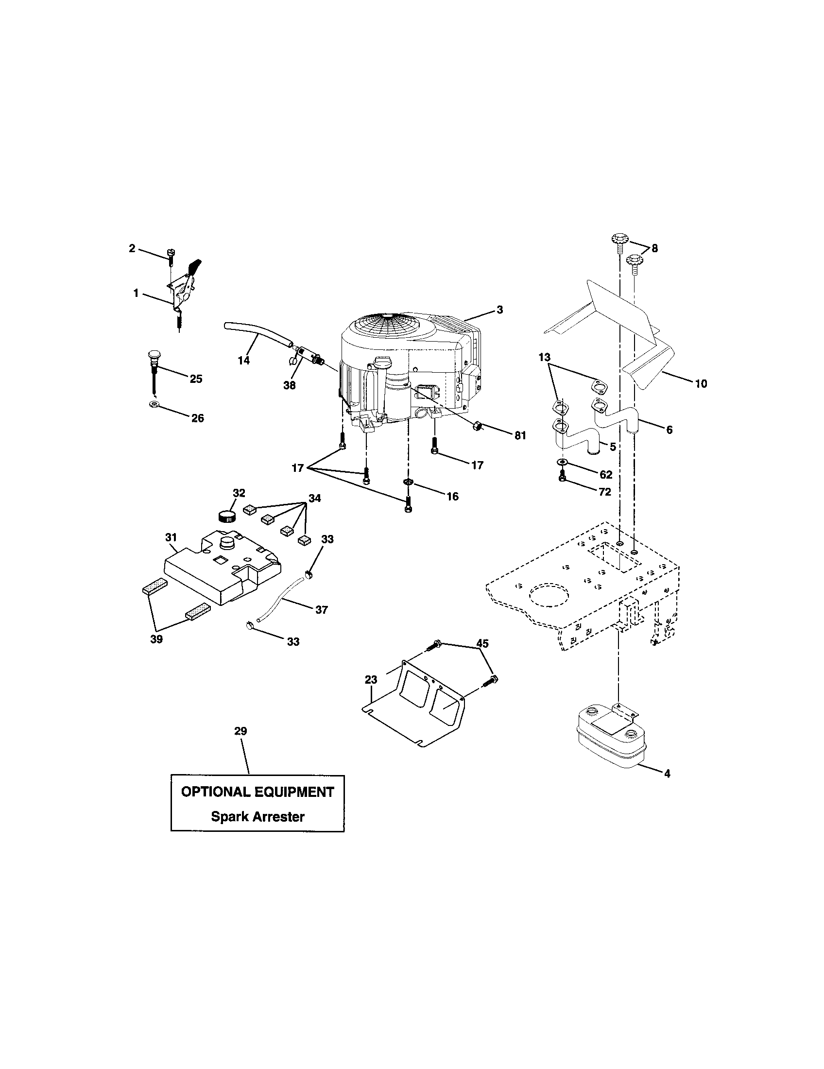 Craftsman 917272461 engine diagram
