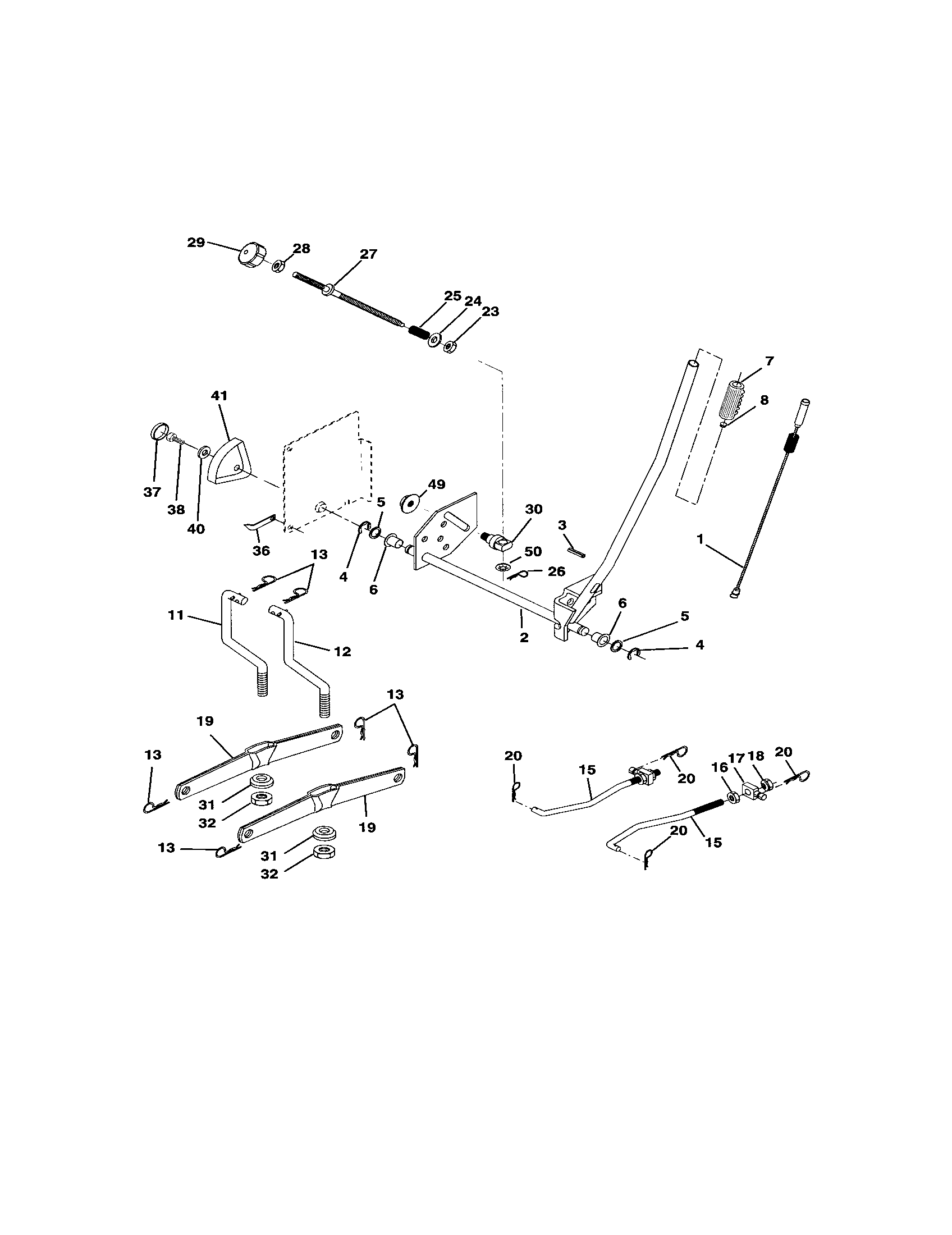 Craftsman 917272461 lift assembly diagram