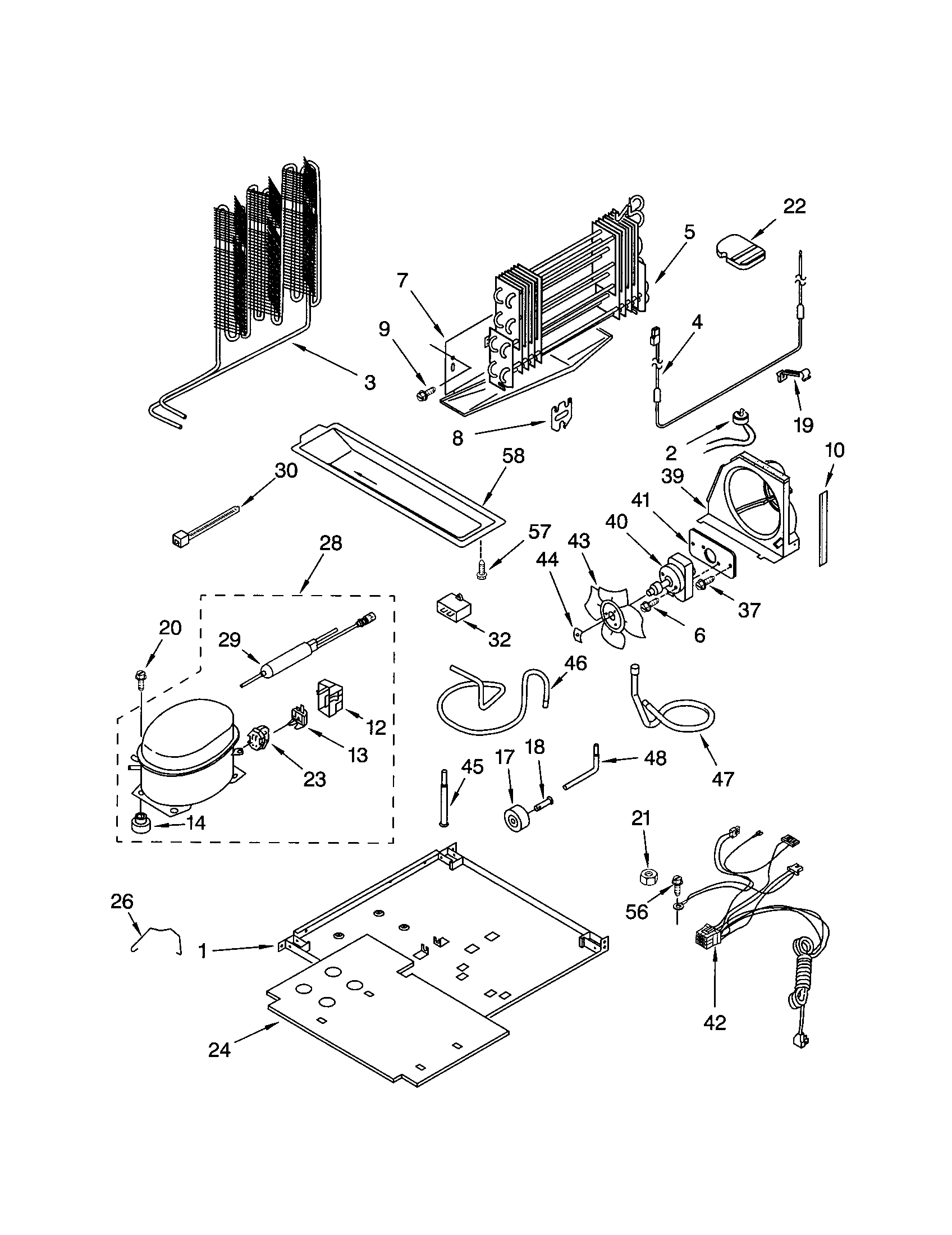 Kenmore 10672299200 unit diagram