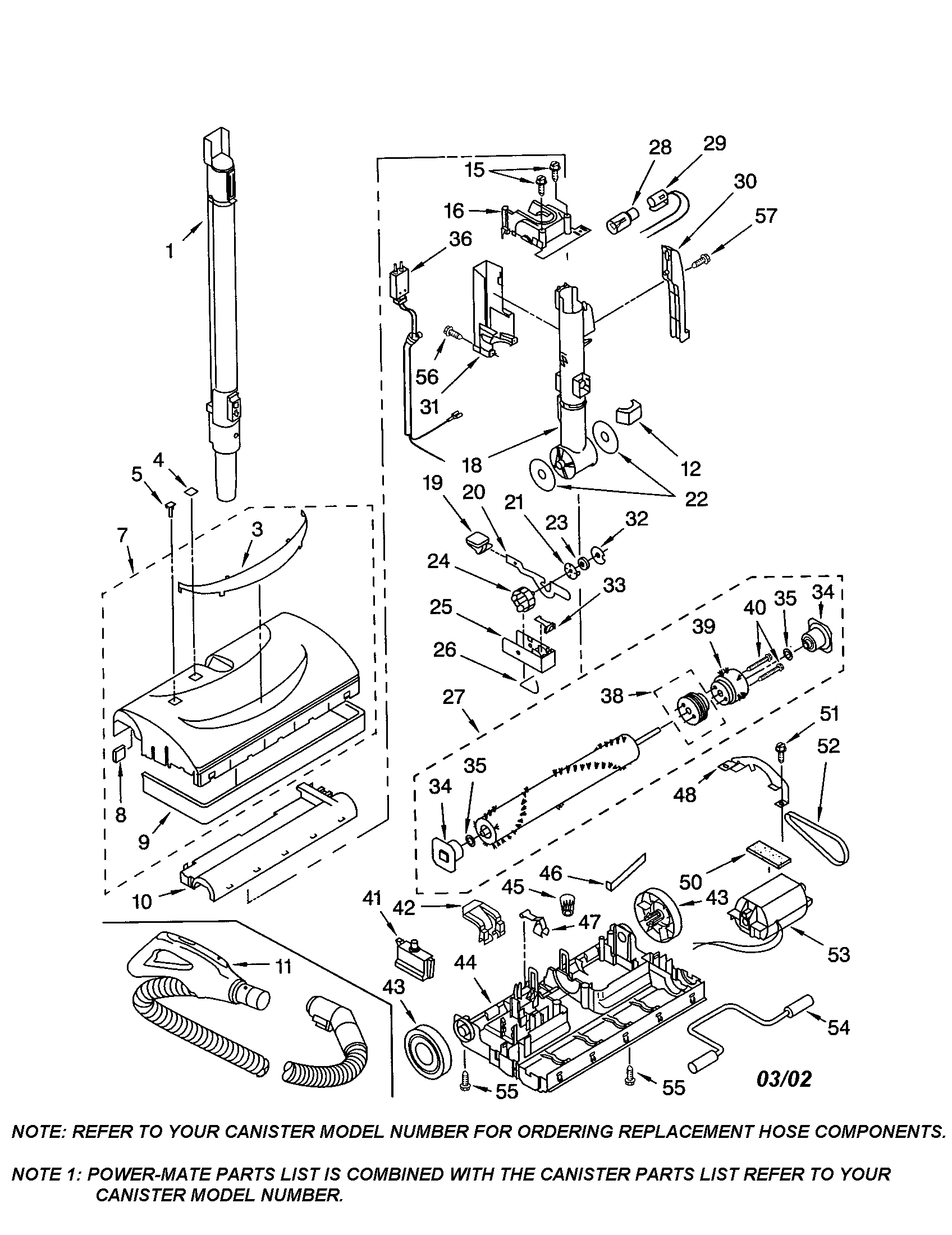 Kenmore 11657210005C power-mate diagram