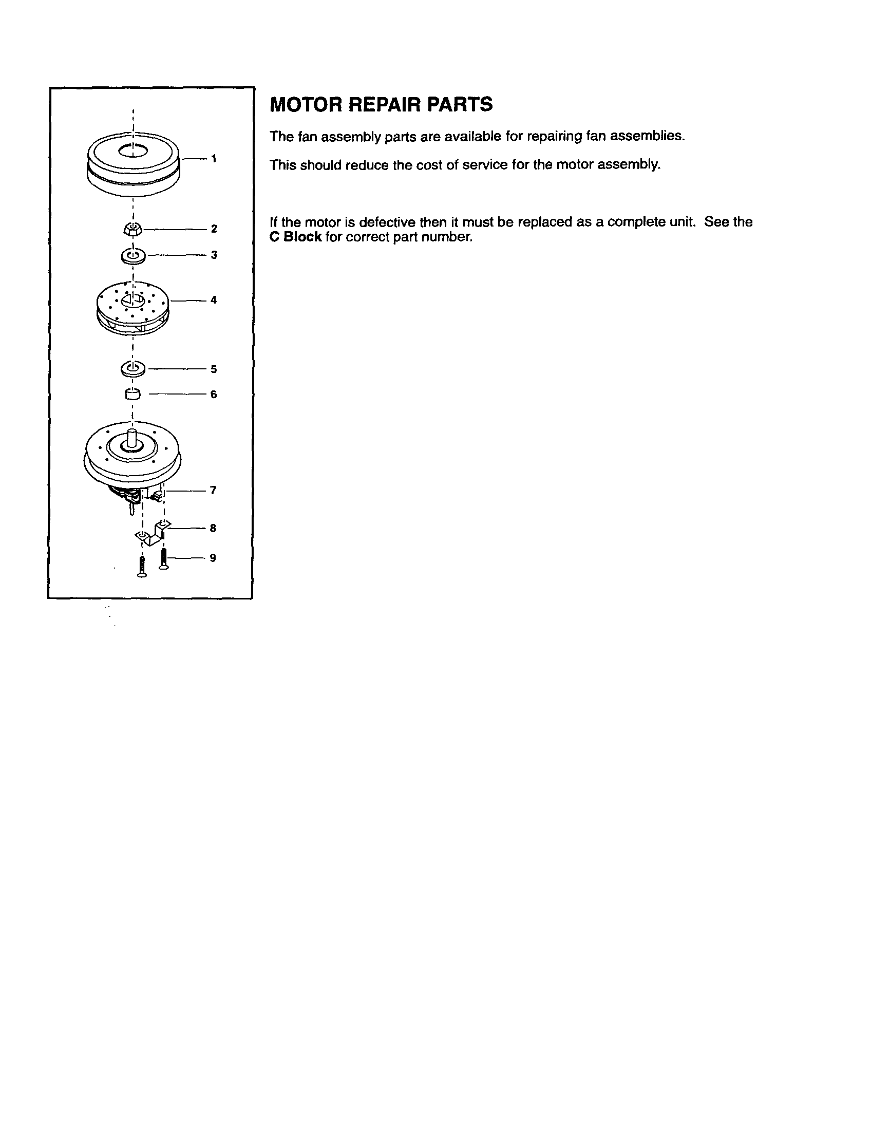 Panasonic MC-V5340 fan assembly diagram