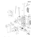 Panasonic MC-5501 motor housing/motor/handle/body diagram