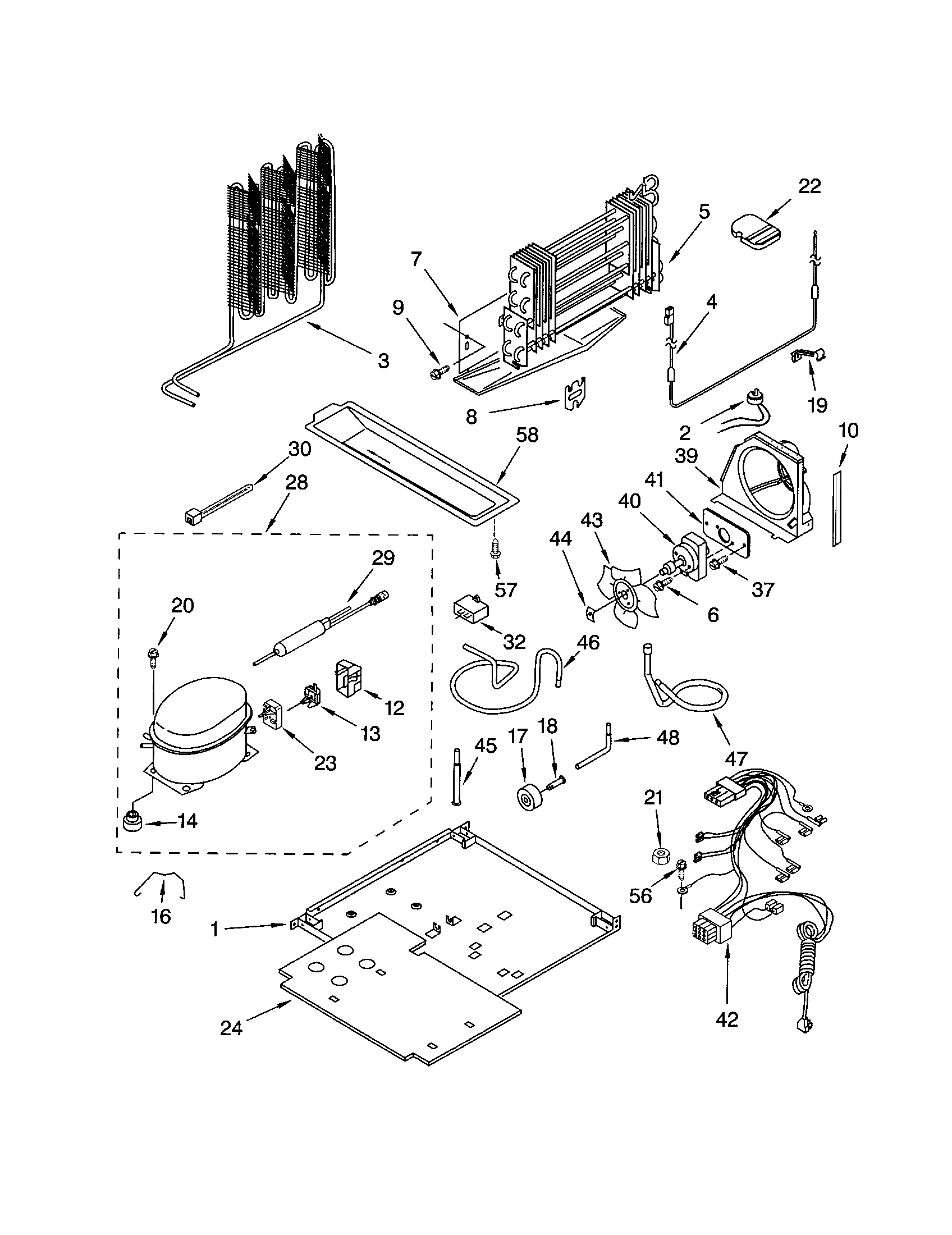 Kenmore 10672202200 unit diagram