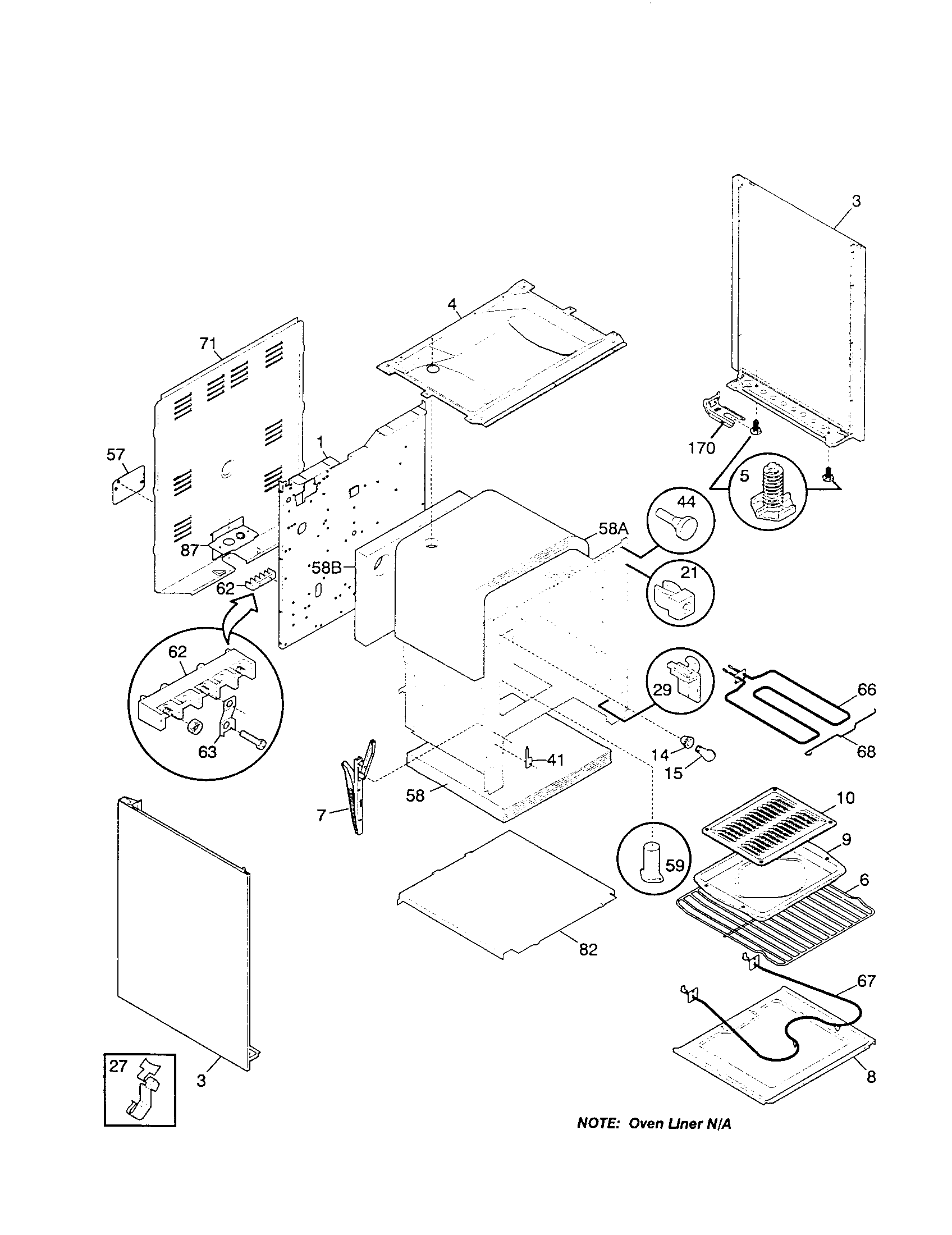 Kenmore 79091106892 body diagram
