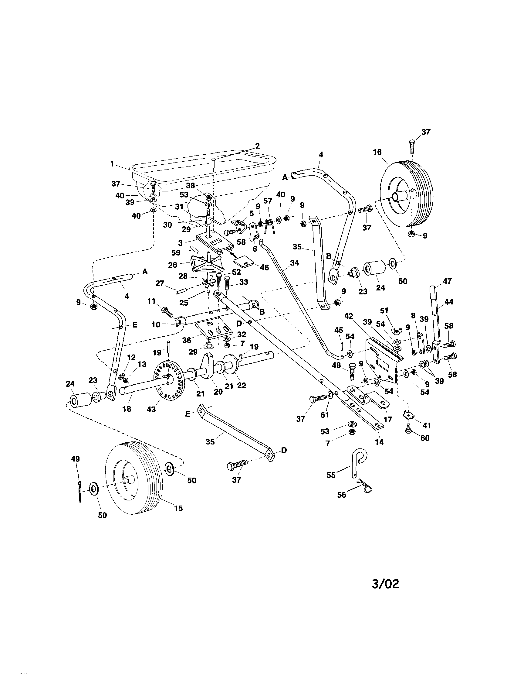 Craftsman 48624323 spreader diagram
