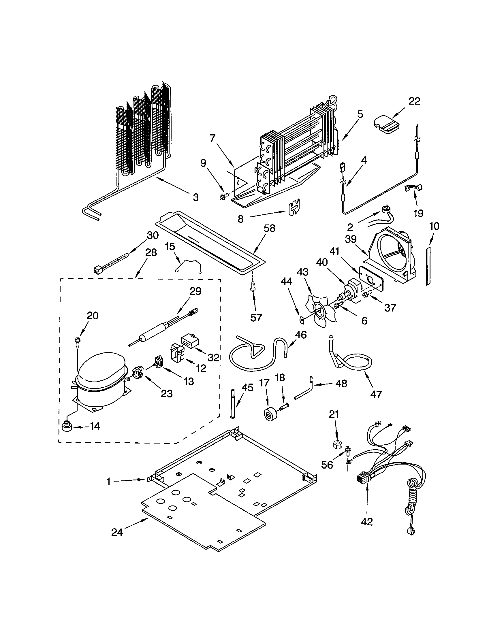 Kenmore 10661282101 unit diagram
