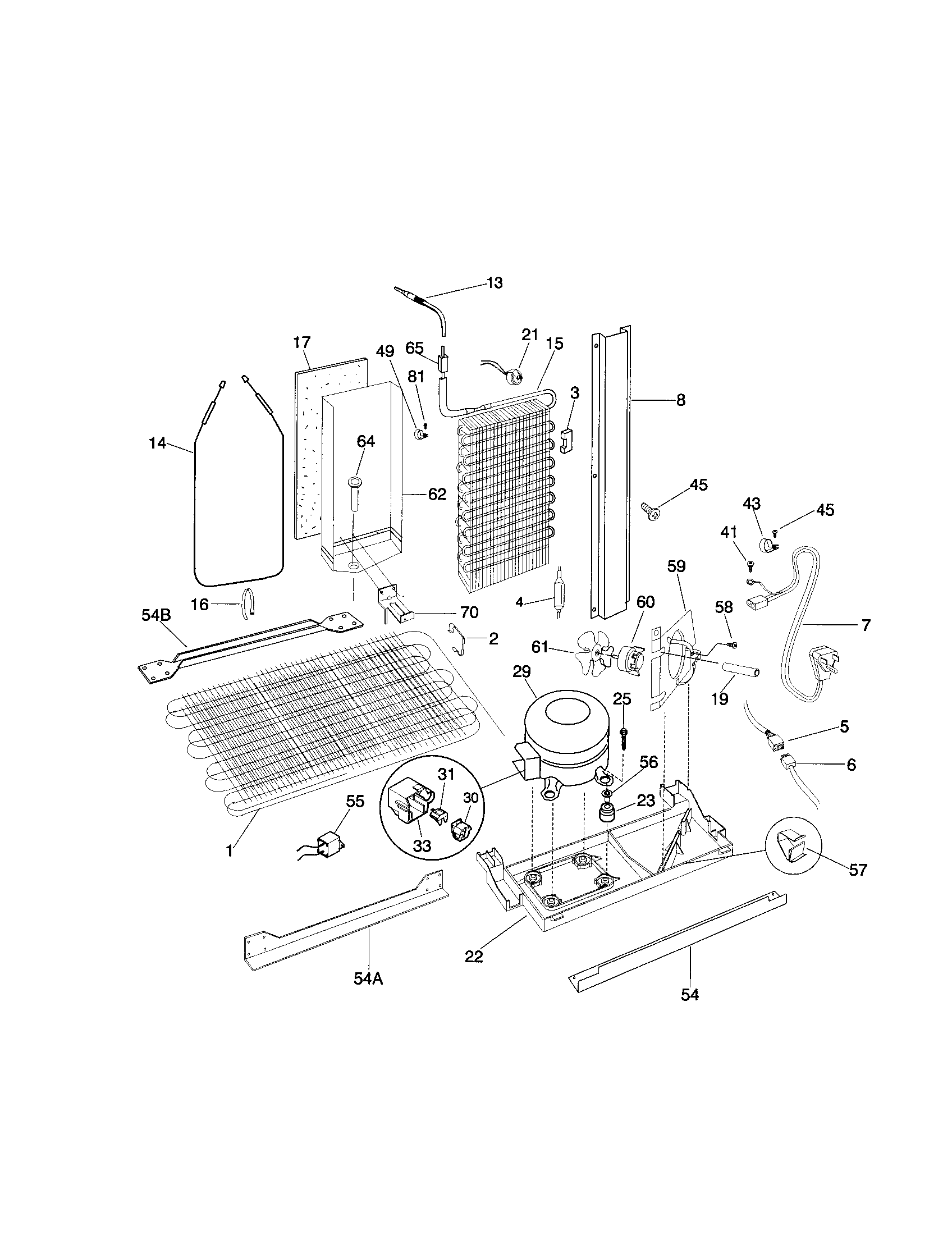 Frigidaire FRS26ZGGD5 system diagram