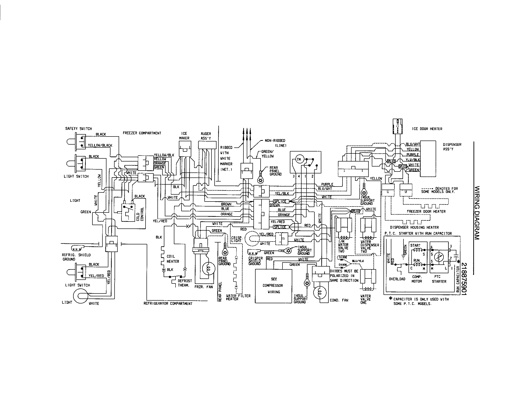 Frigidaire FRS26ZGGD5 wiring diagram diagram