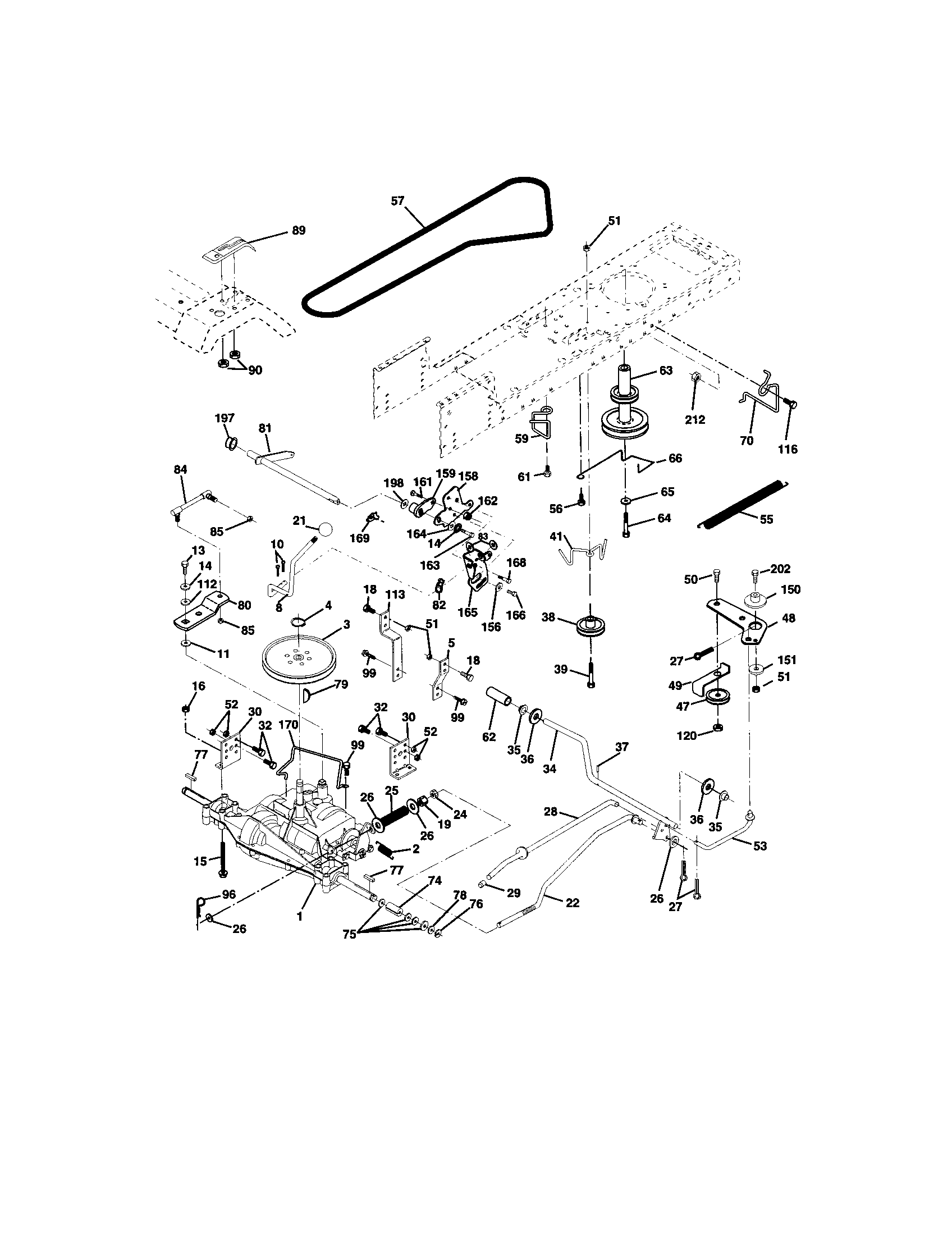 Craftsman 917271652 ground drive diagram