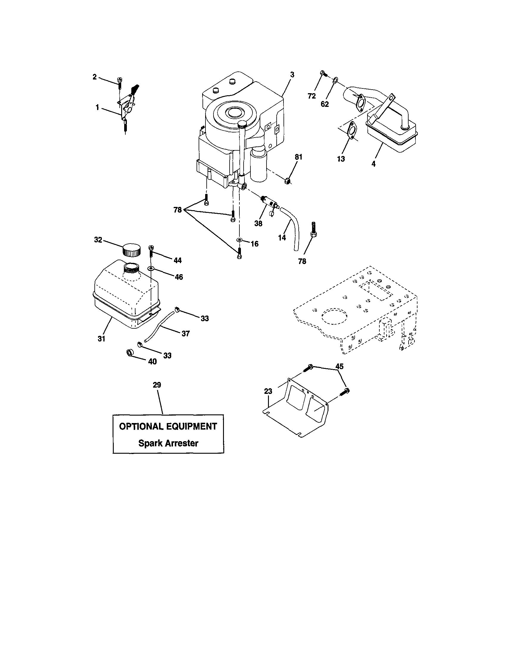 Craftsman 917271652 engine diagram