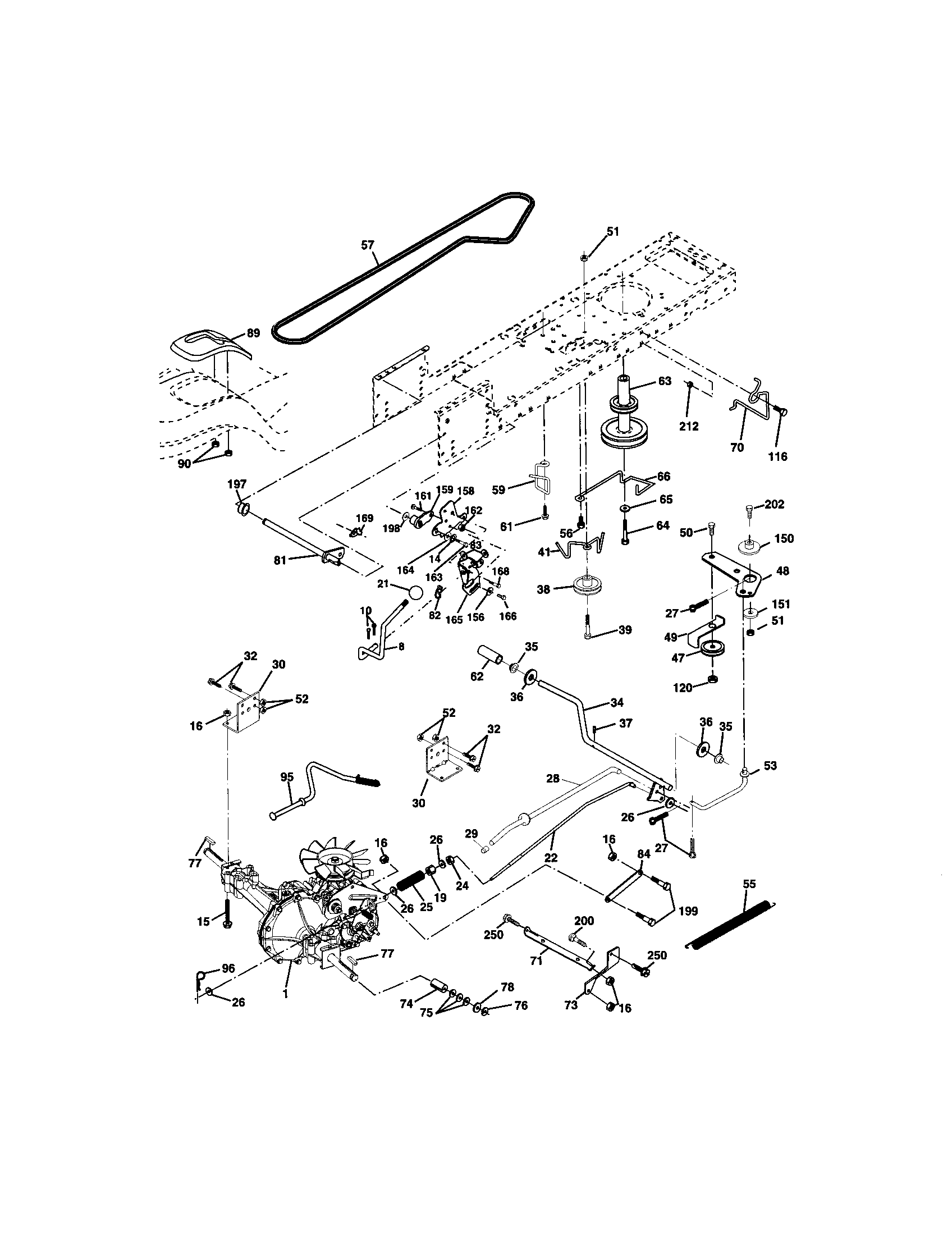 Craftsman 917271861 ground drive diagram