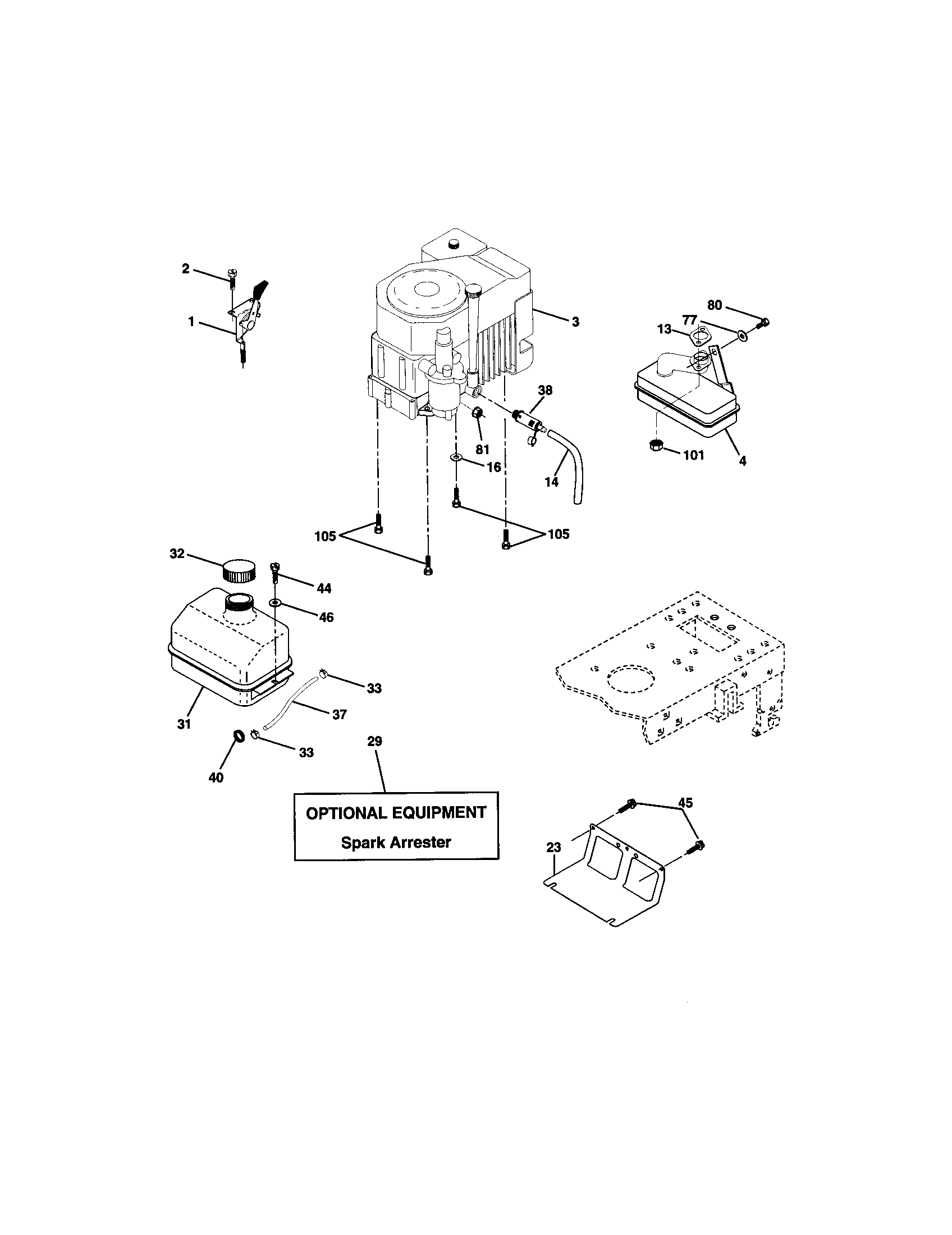 Craftsman 917272059 engine diagram