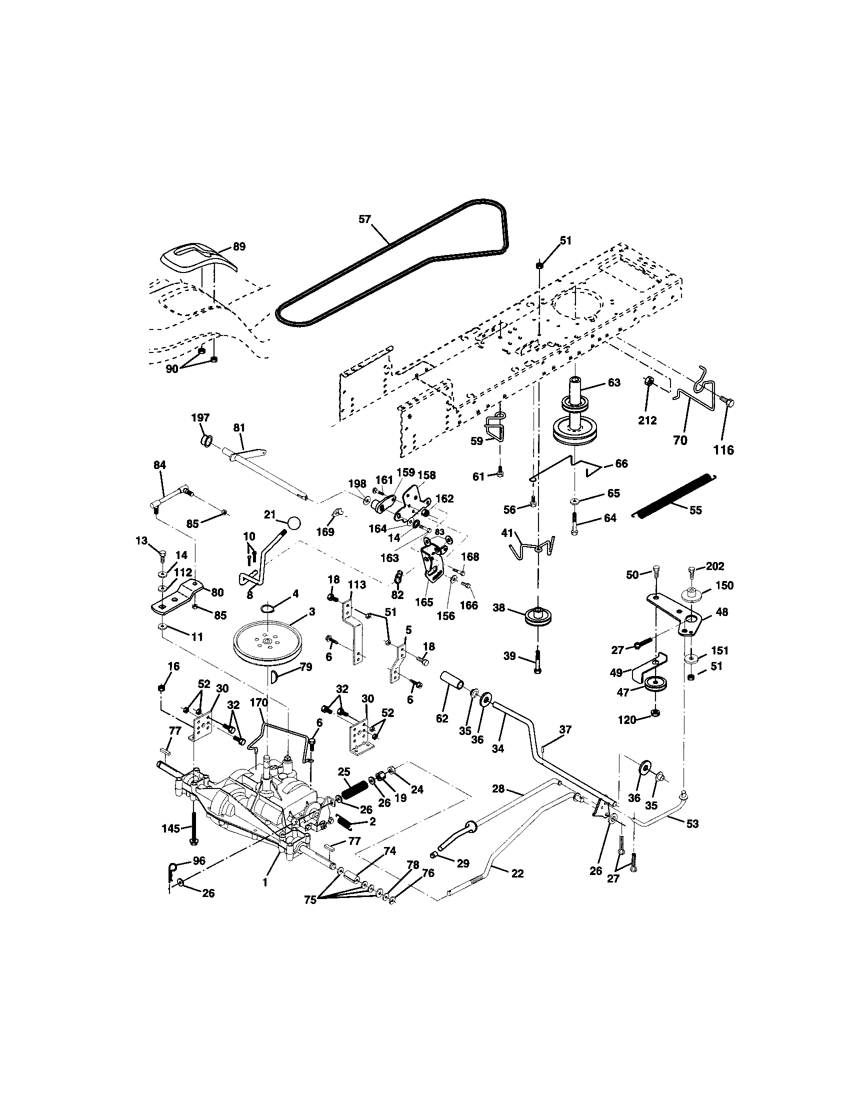 Craftsman 917272075 ground drive diagram