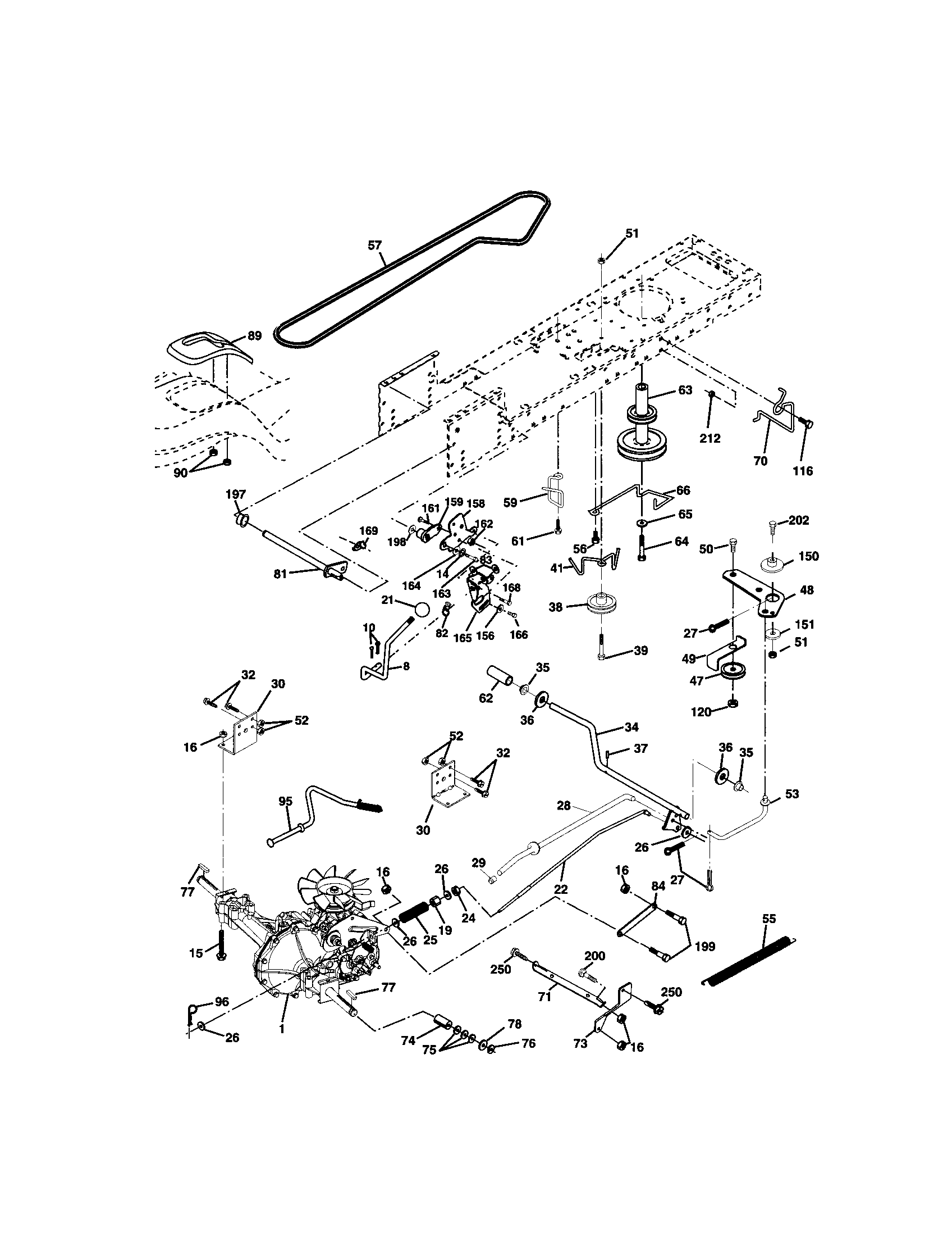 Craftsman 917272084 ground drive diagram