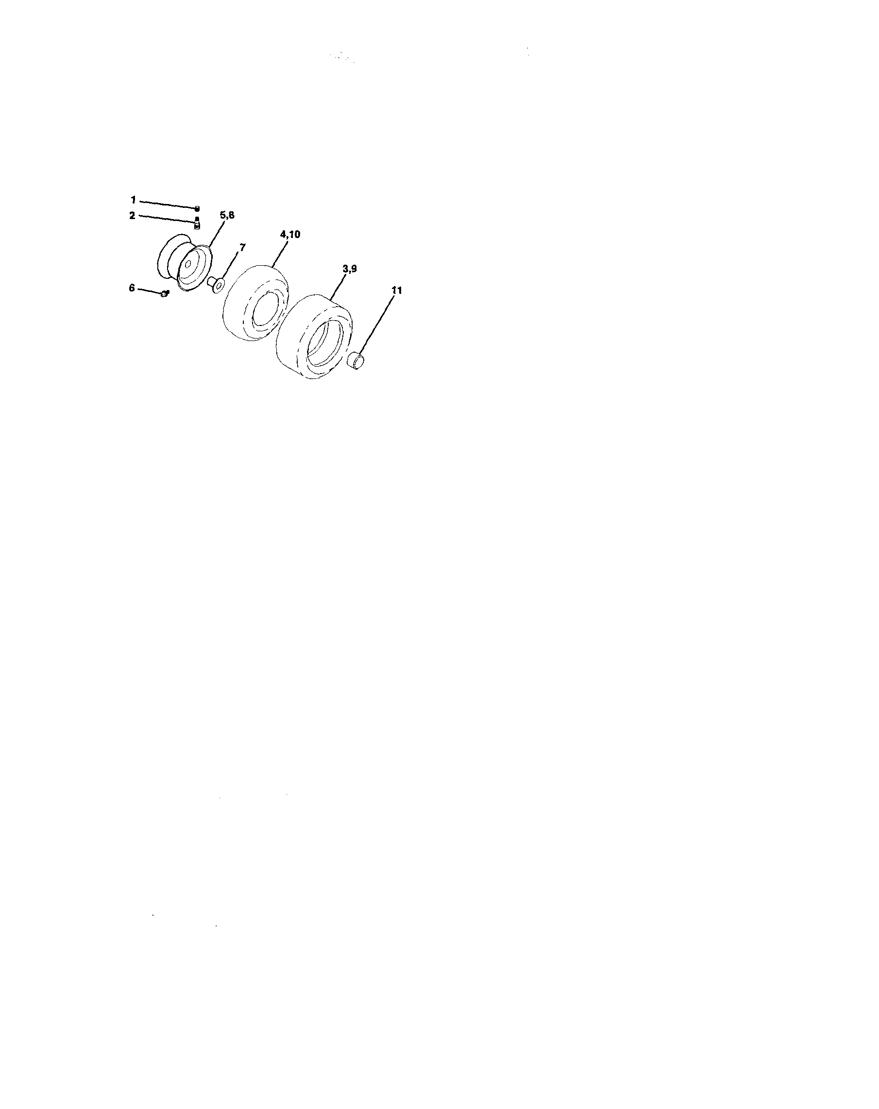 Craftsman 917272084 wheels and tires diagram