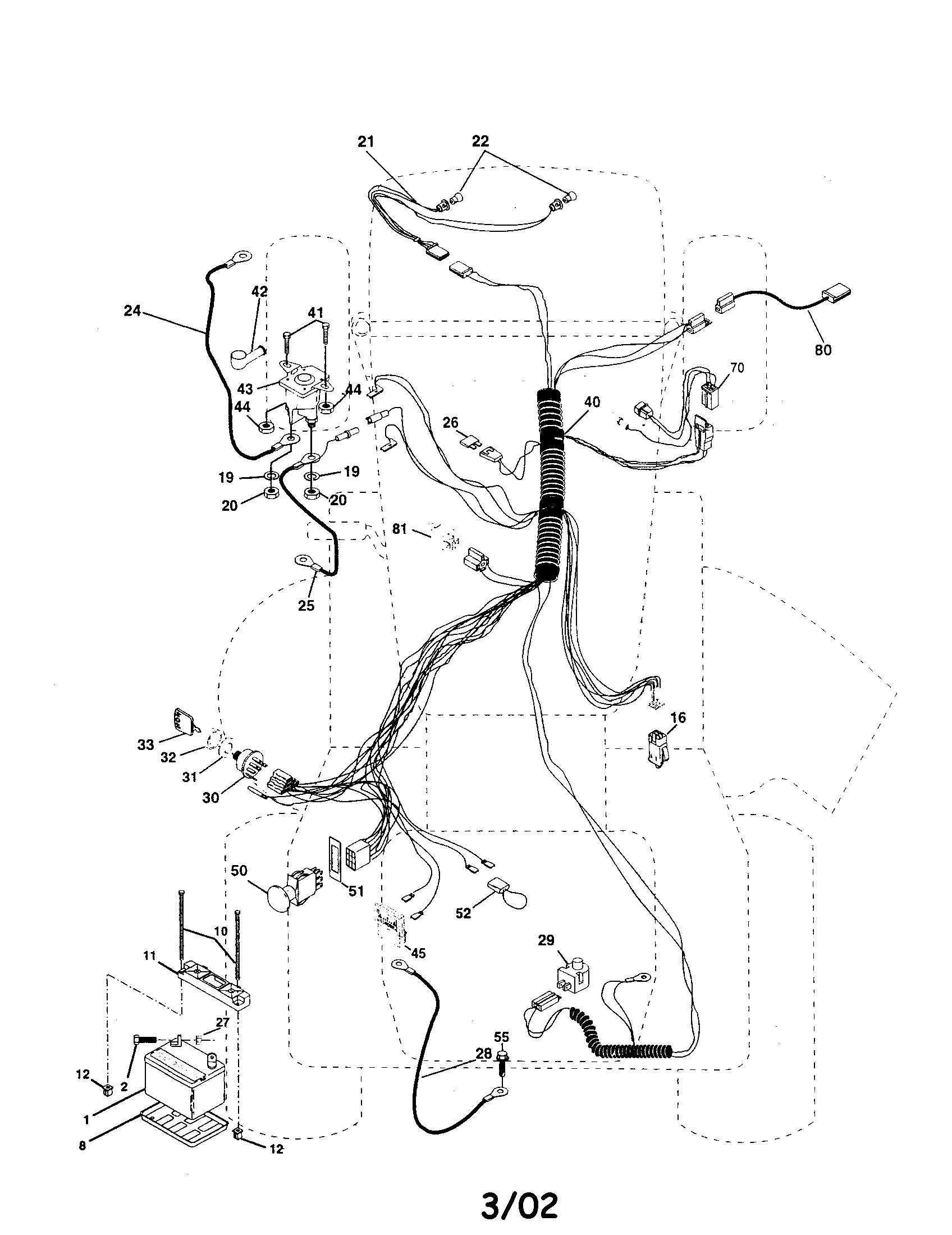 Poulan 917279760 electrical diagram