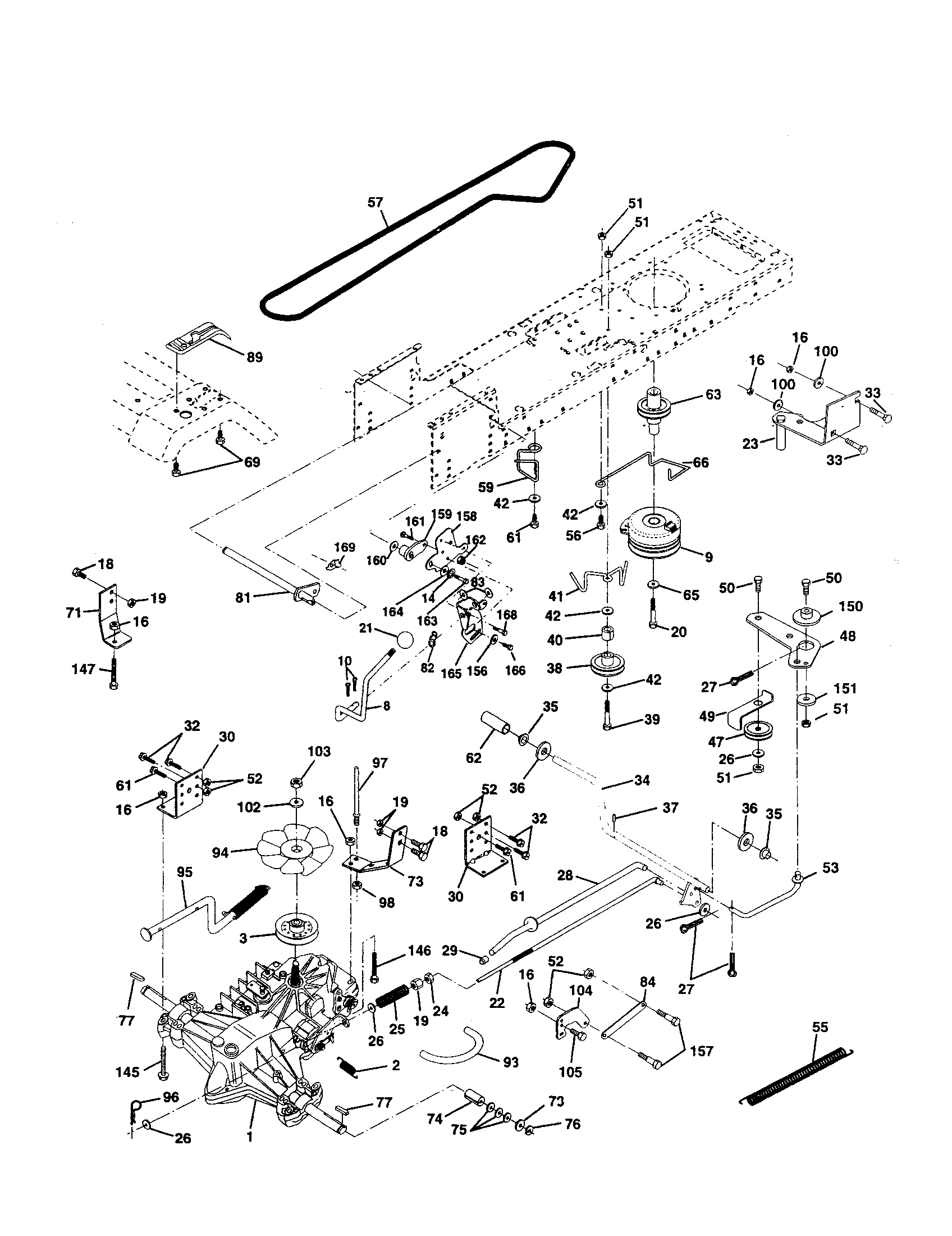 Poulan 917279760 drive diagram