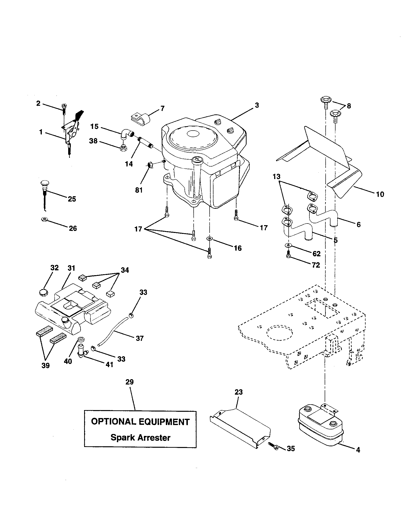 Poulan 917279760 engine diagram