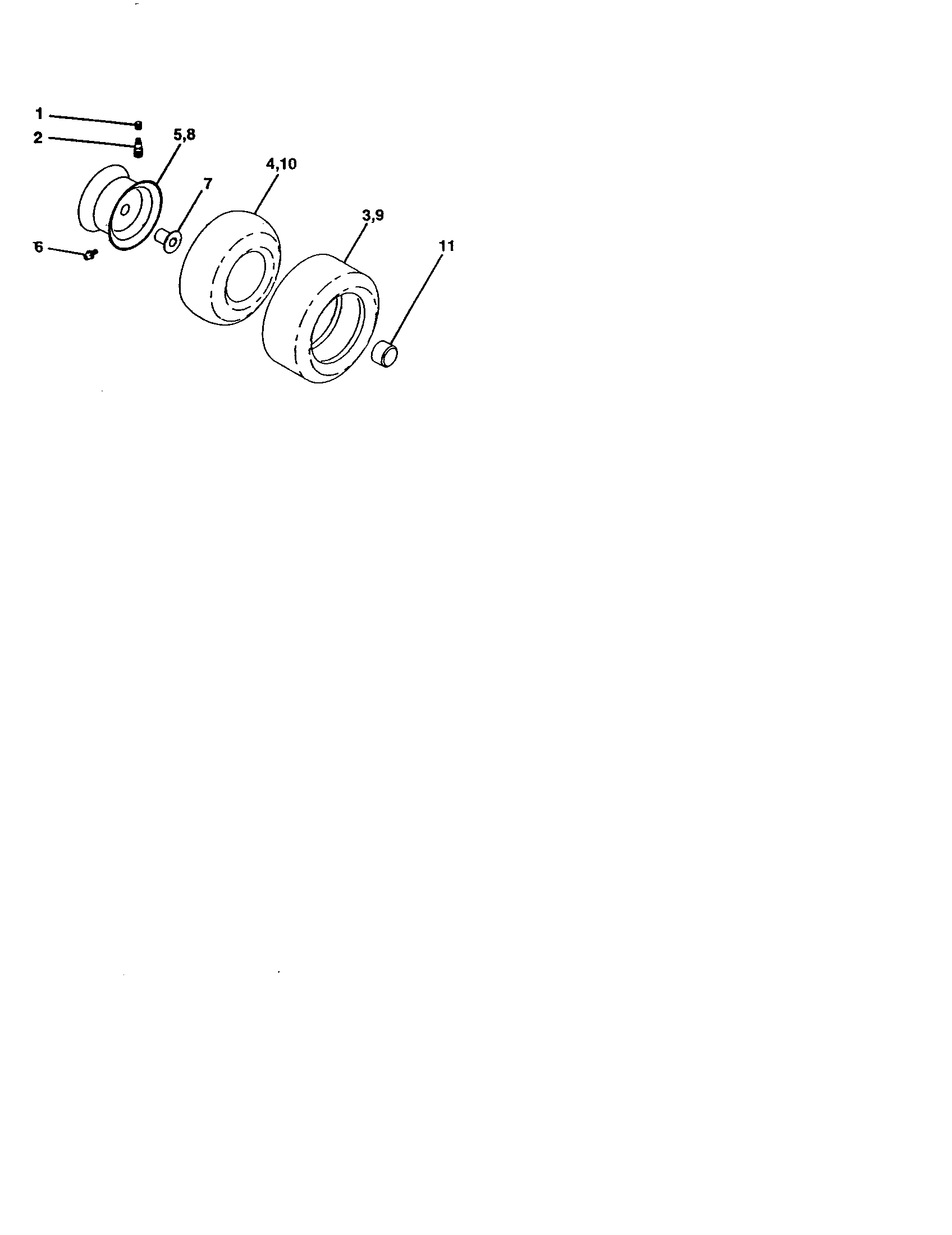 Craftsman 917252780 wheels and tires diagram