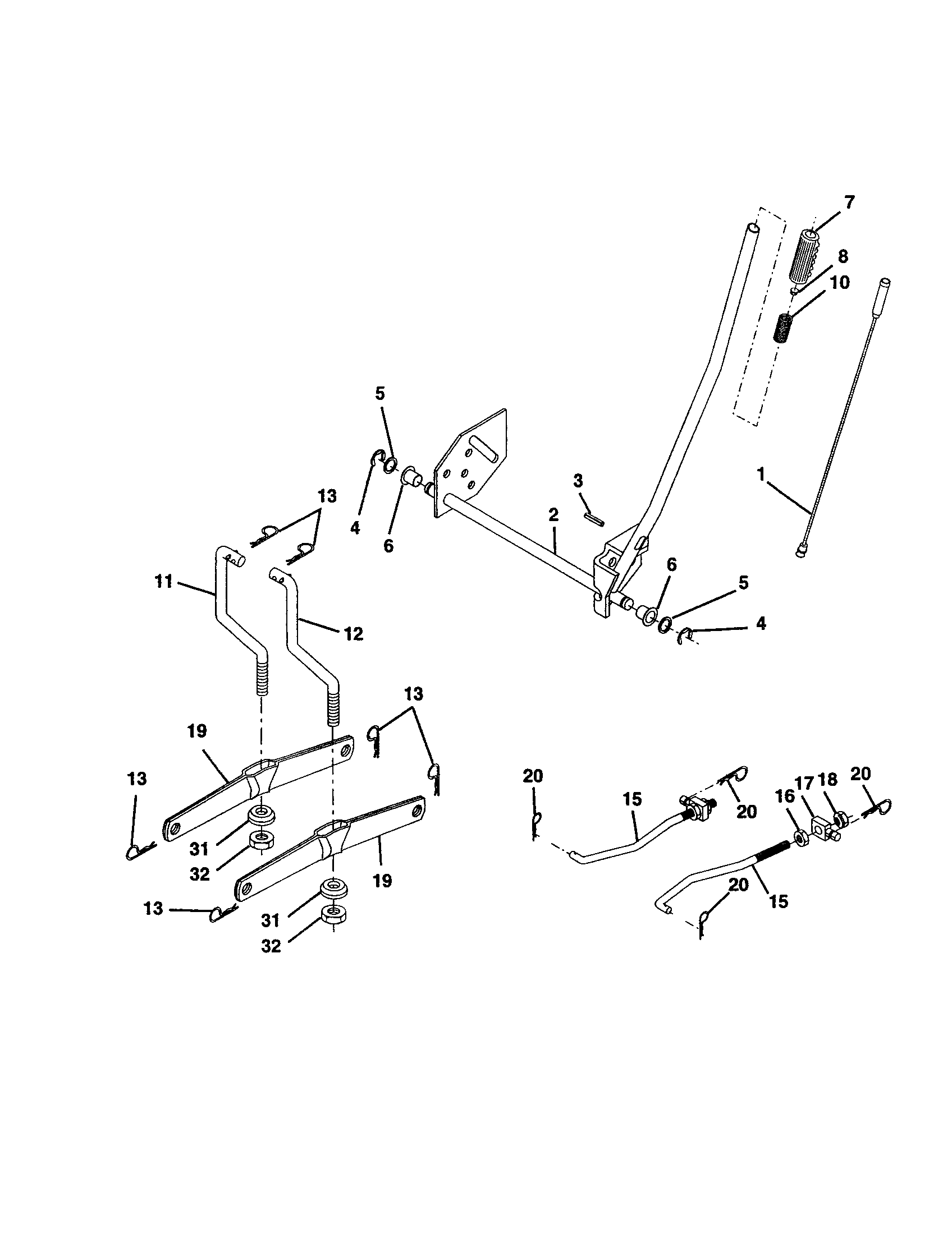 Craftsman 917252780 lift diagram