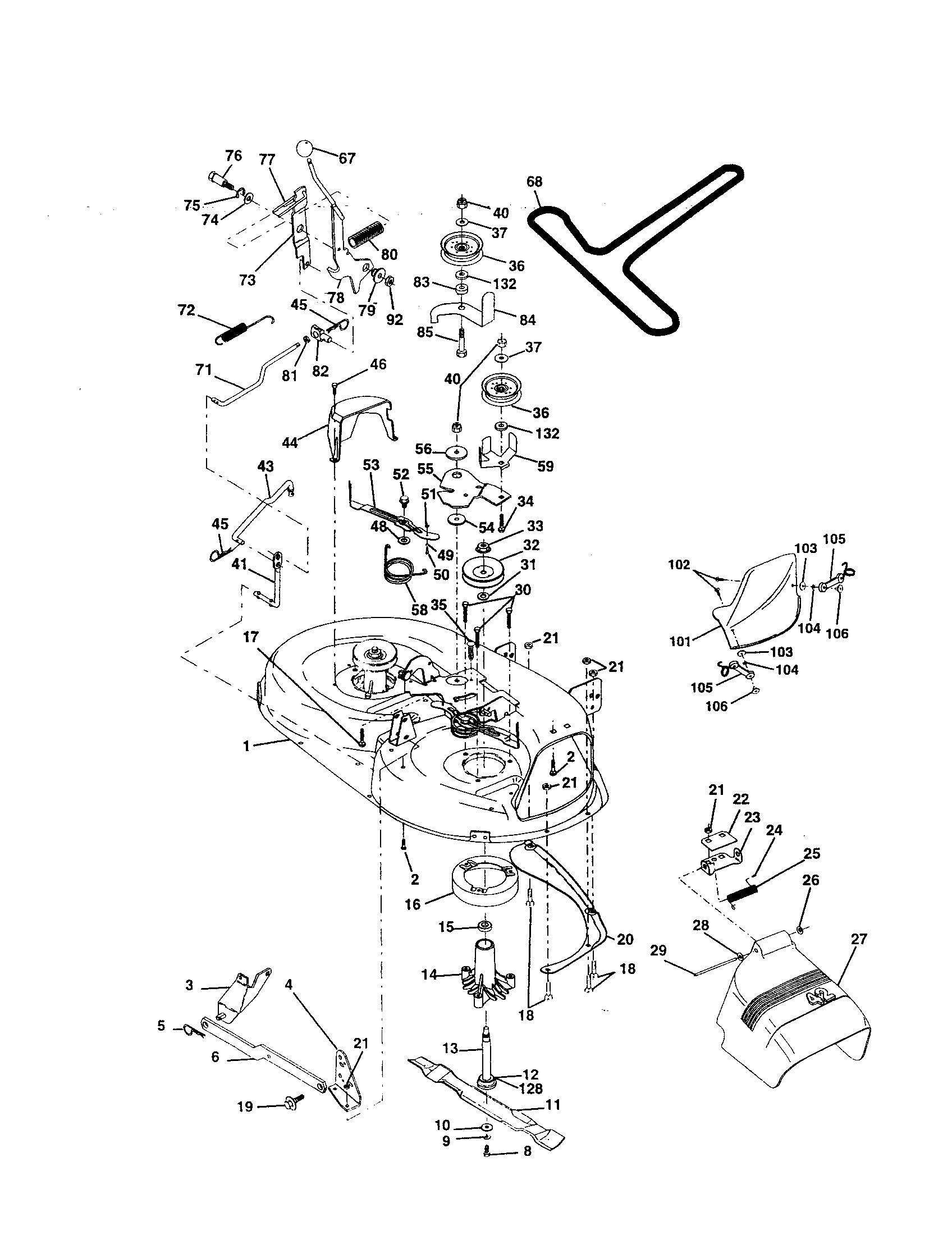 Craftsman 917252780 mower diagram