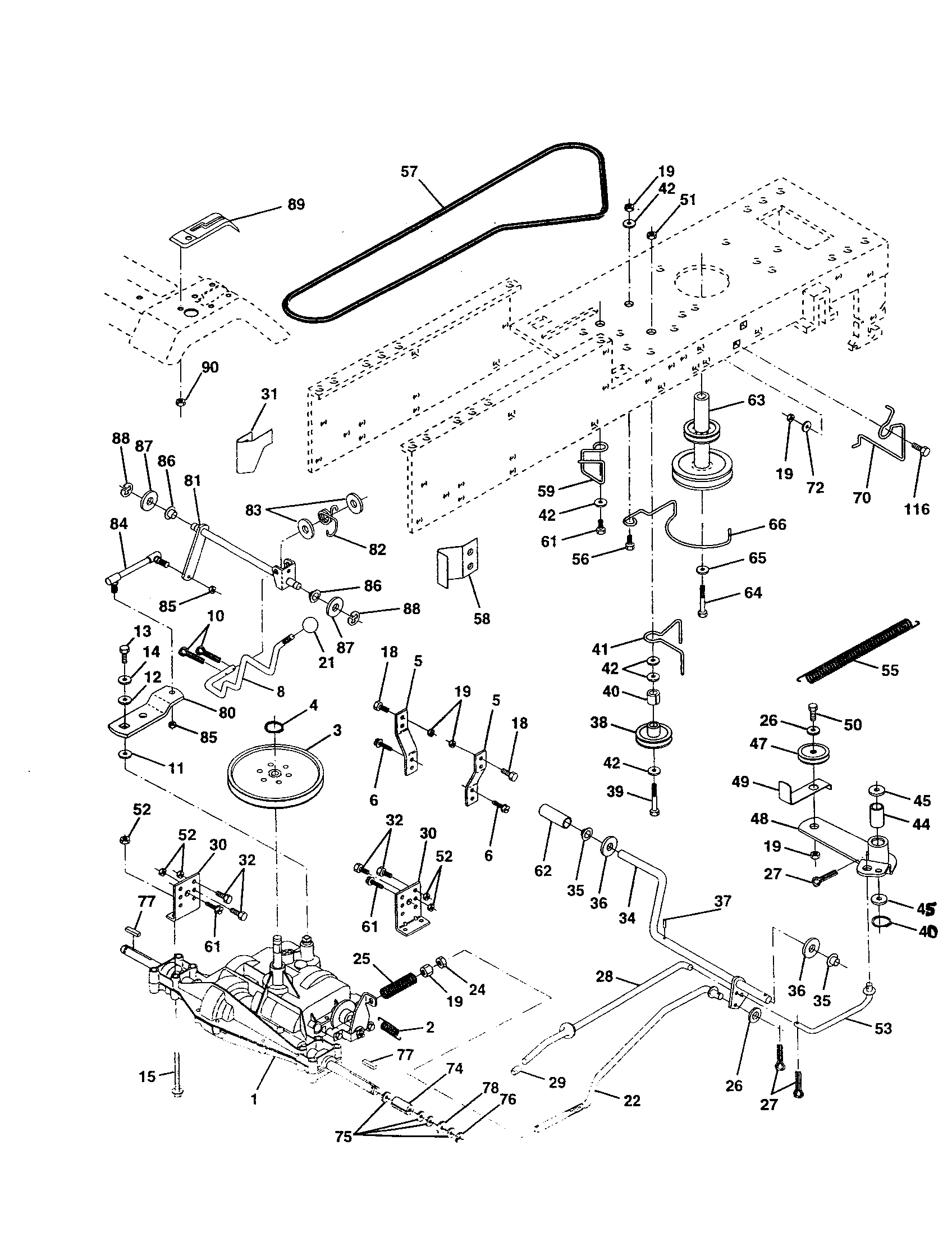 Craftsman 917259950 drive diagram