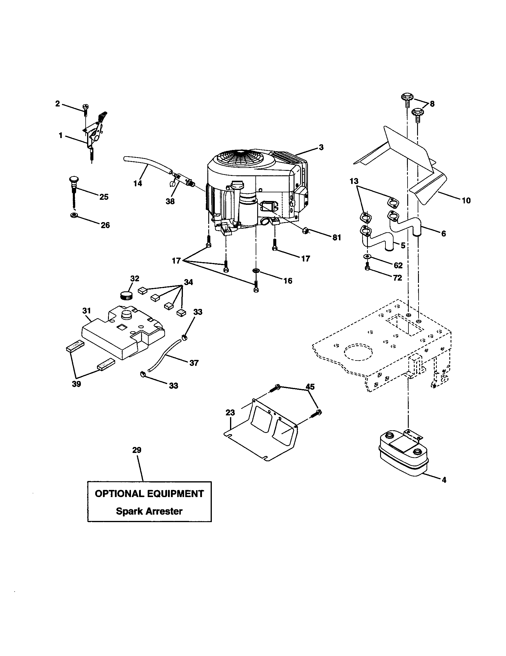Craftsman 917277080 engine diagram