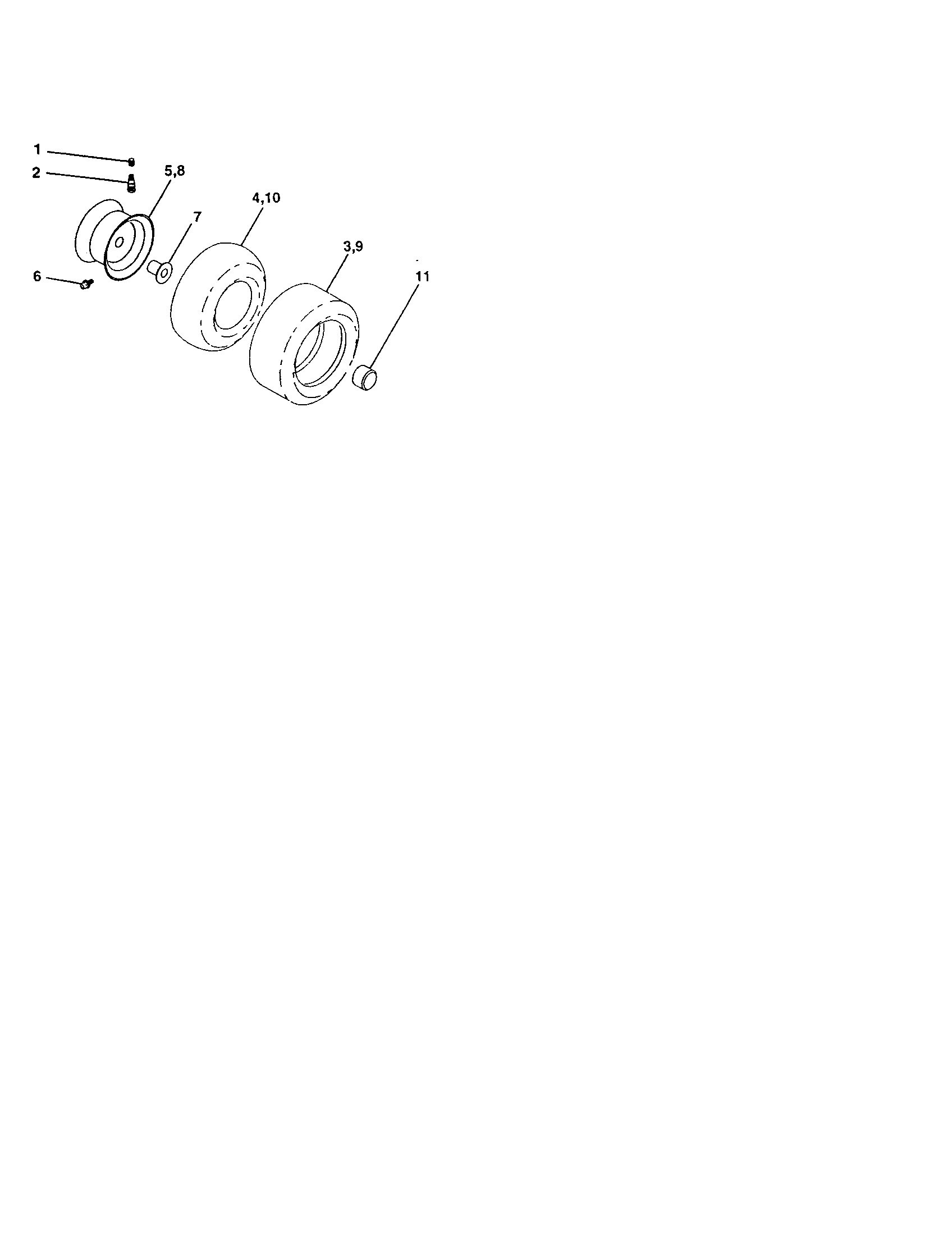 Craftsman 917259920 wheels and tires diagram