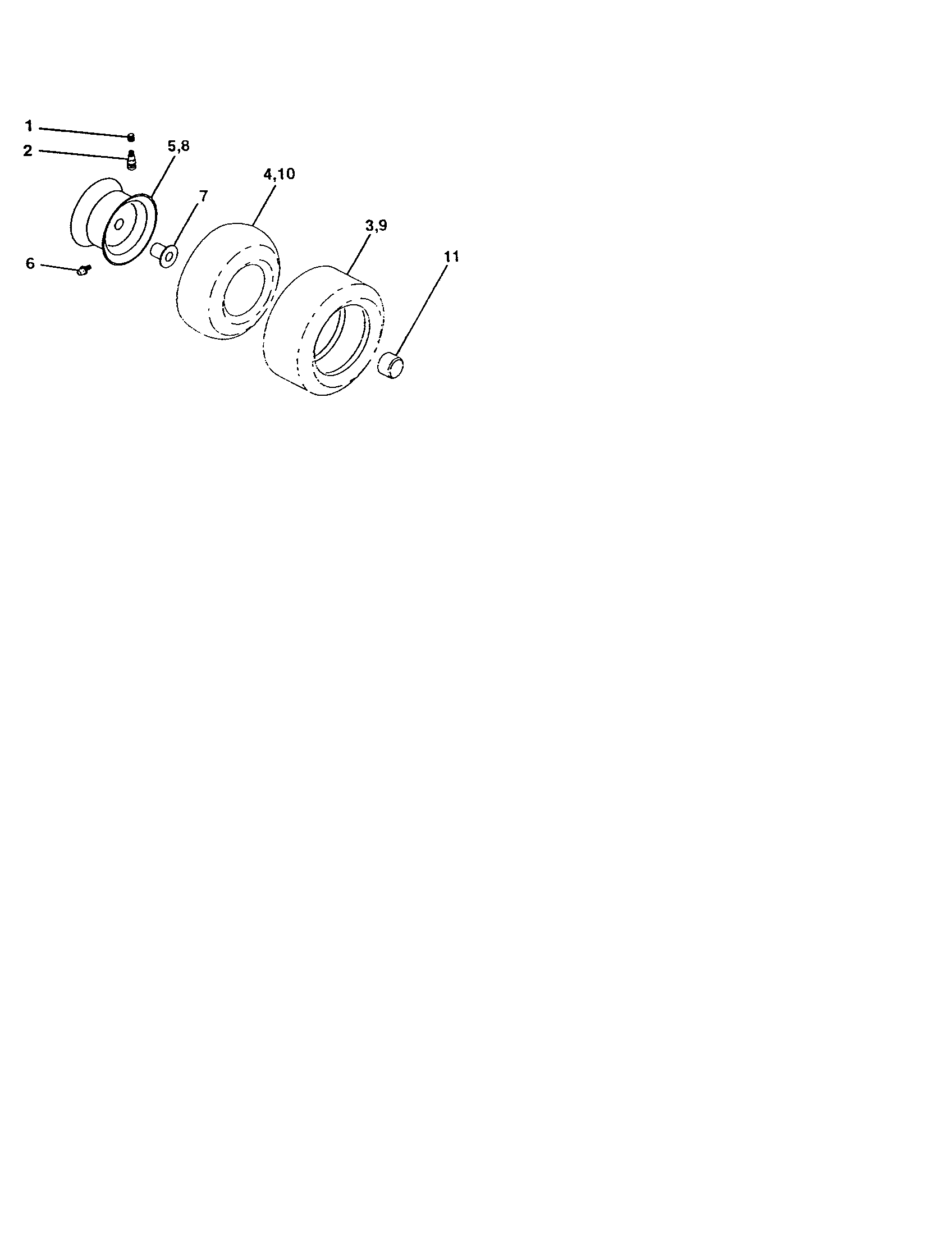 Craftsman 917259940 wheels and tires diagram