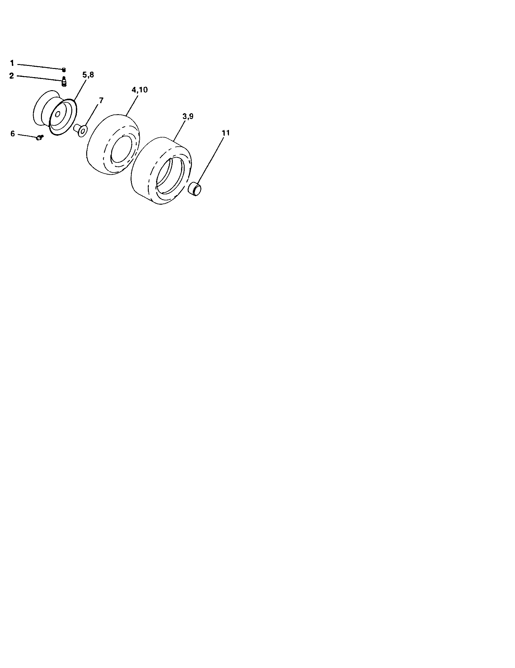 Craftsman 917259930 wheels and tires diagram