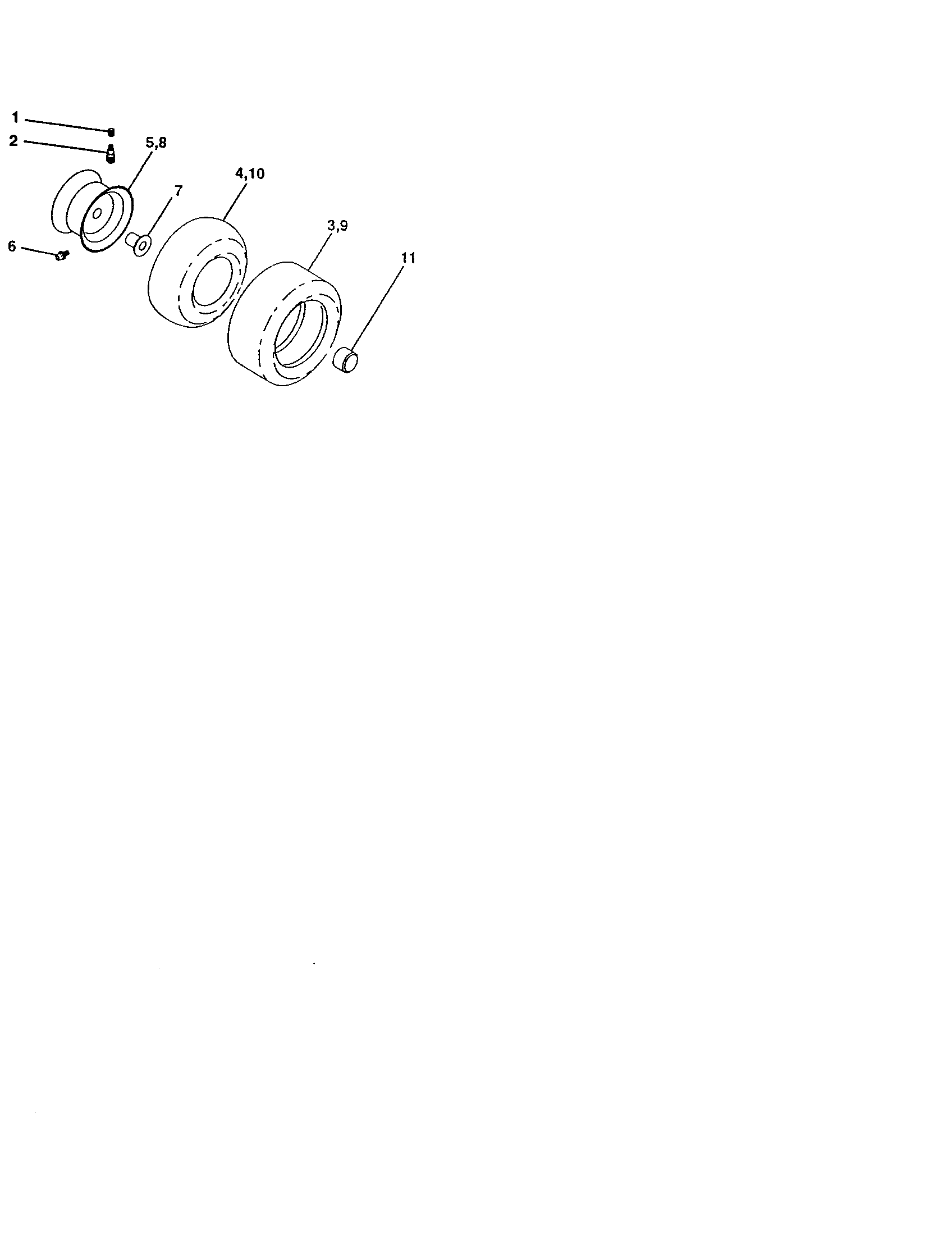 Craftsman 917252770 wheels and tires diagram