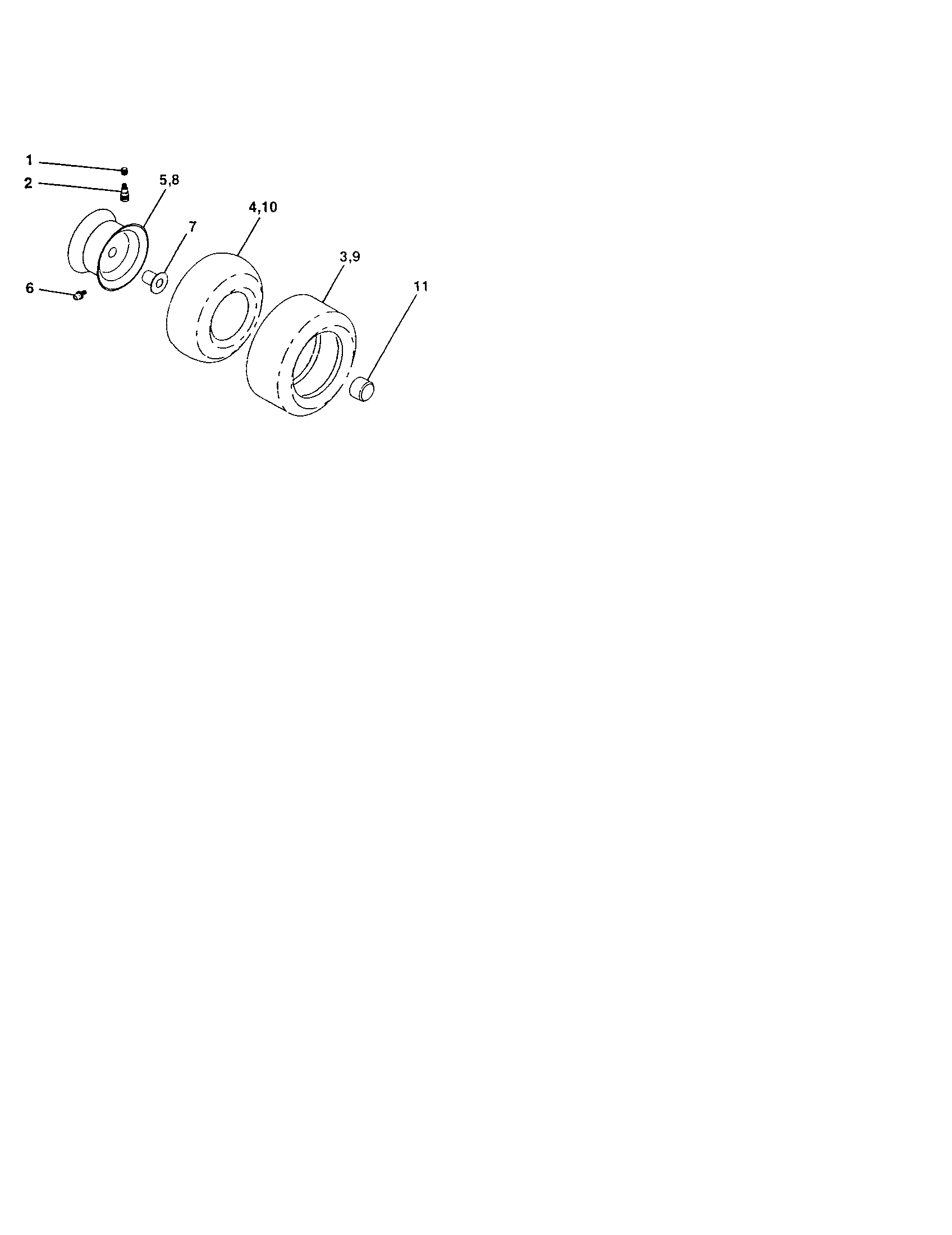 Craftsman 917252750 wheels and tires diagram