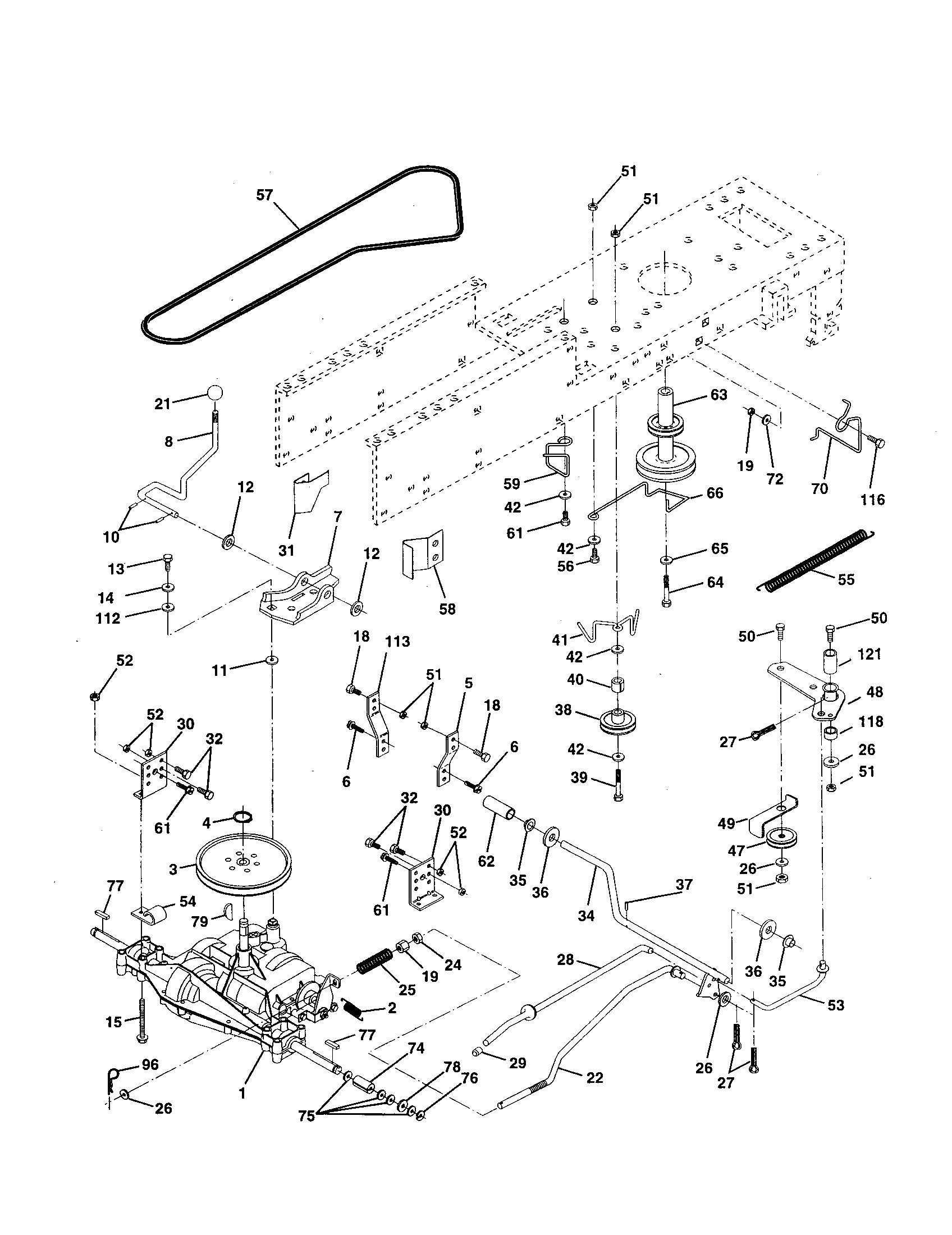 Craftsman 917252800 drive diagram