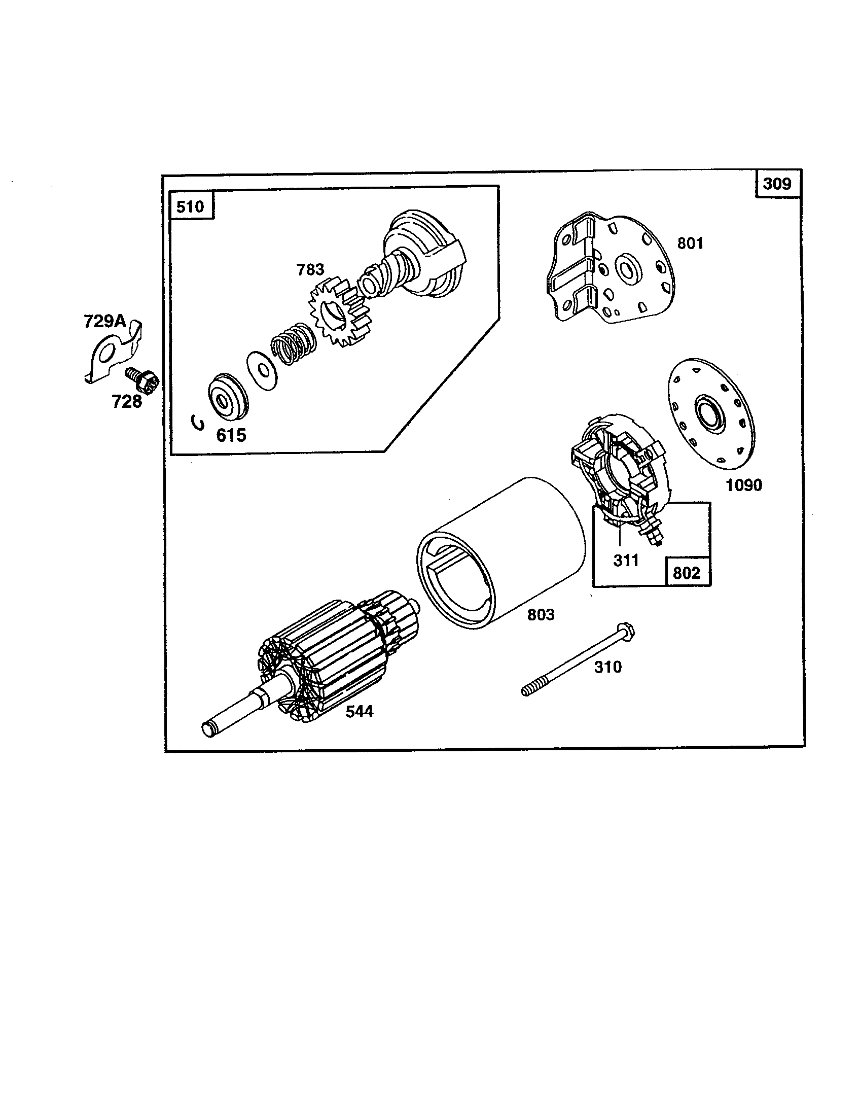Craftsman 917256501 motor-starter diagram