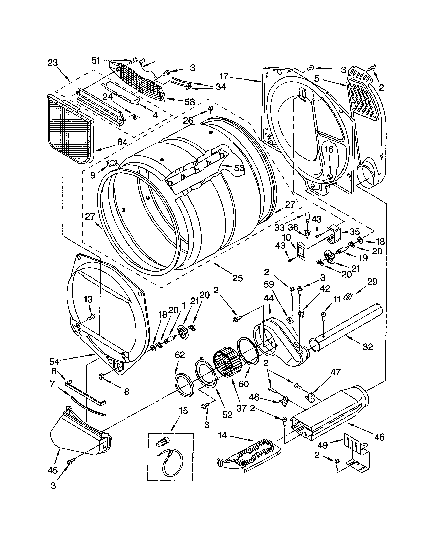 Kenmore 11063956101 bulkhead diagram