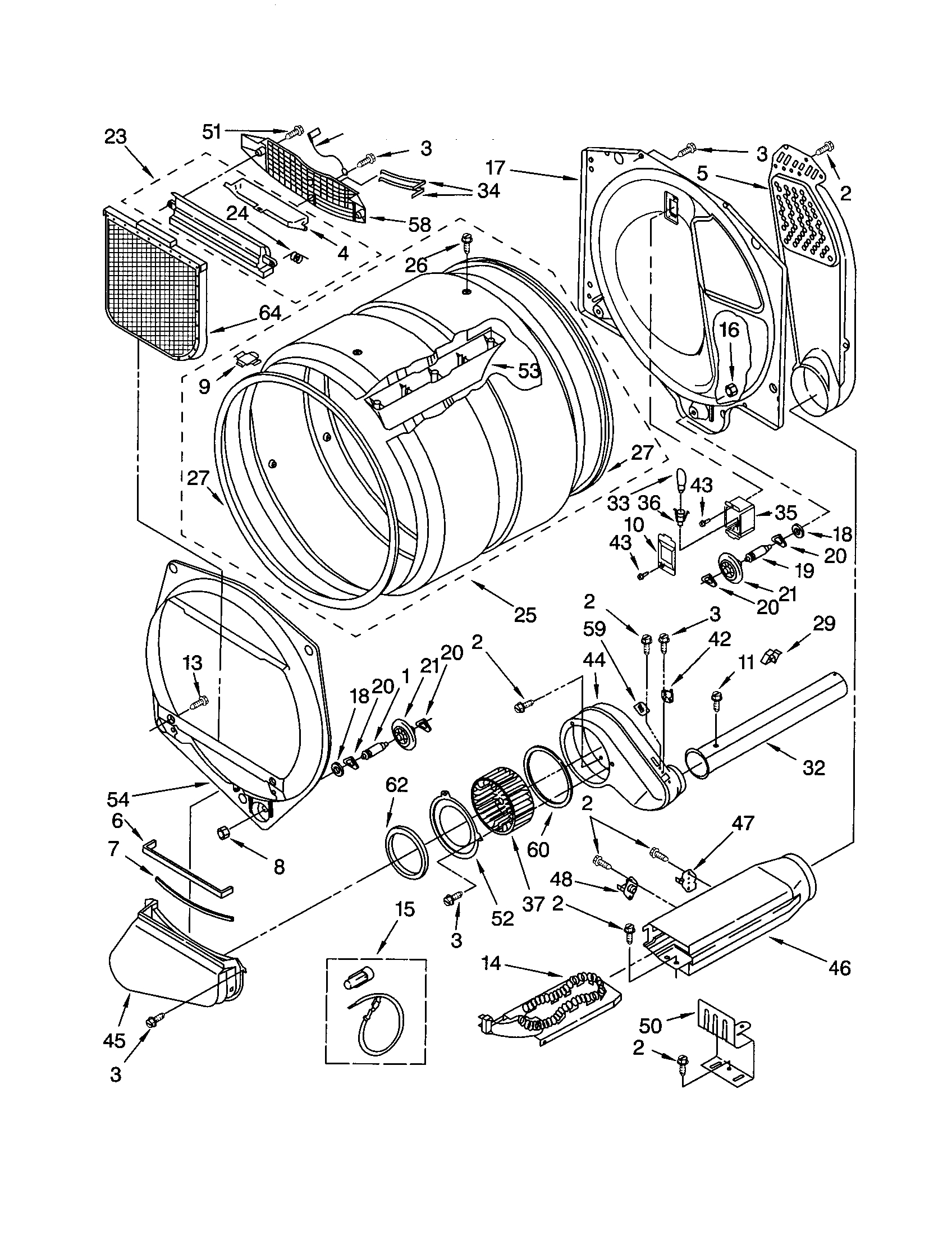 Kenmore 11062992101 bulkhead diagram