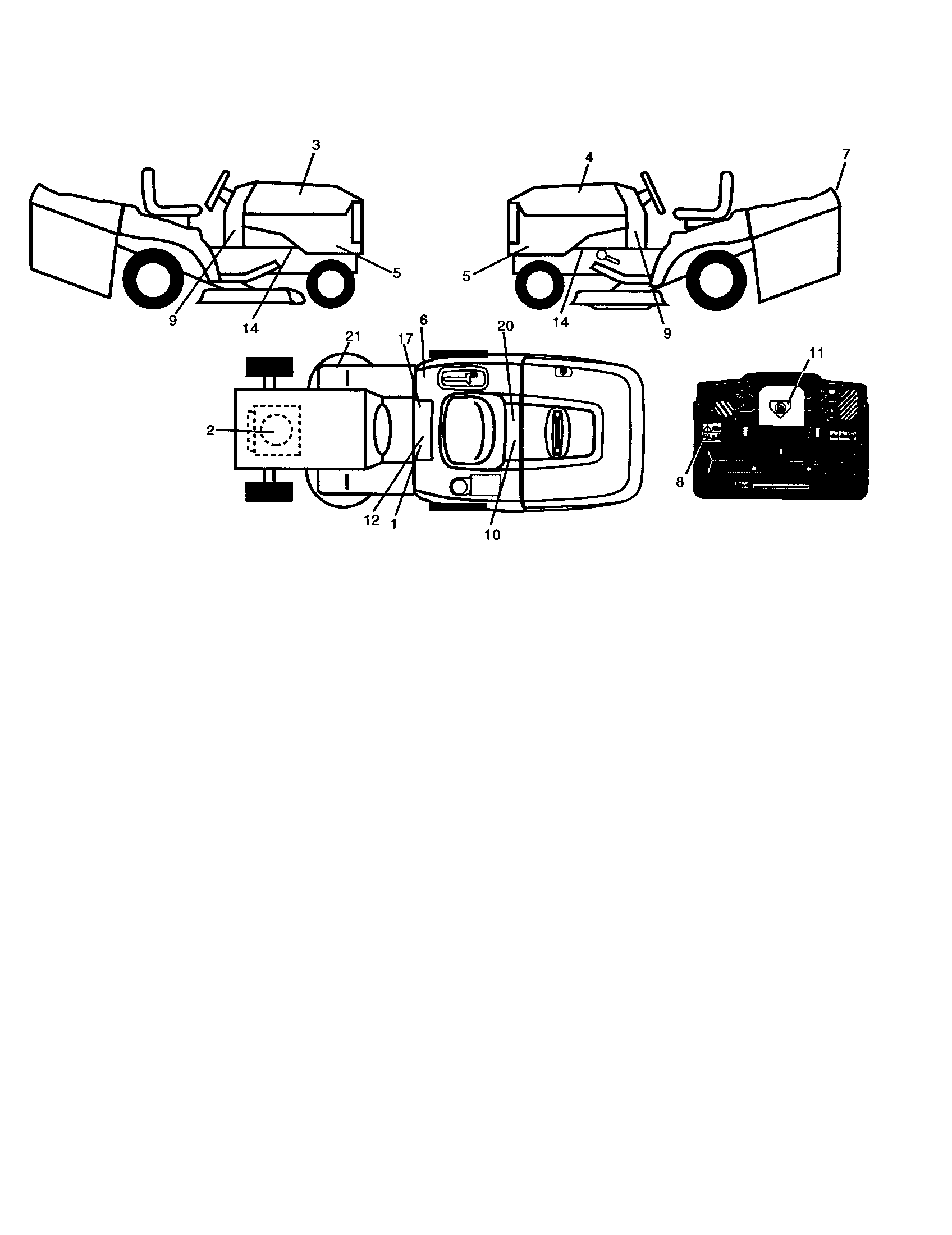 Craftsman 917277120 decals diagram