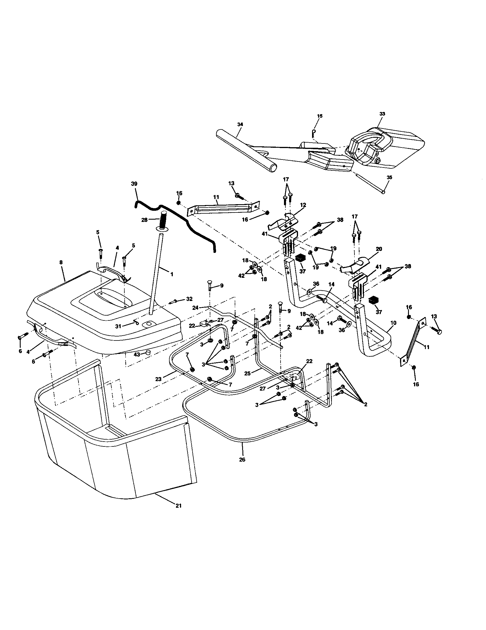 Craftsman 917277120 bagger diagram