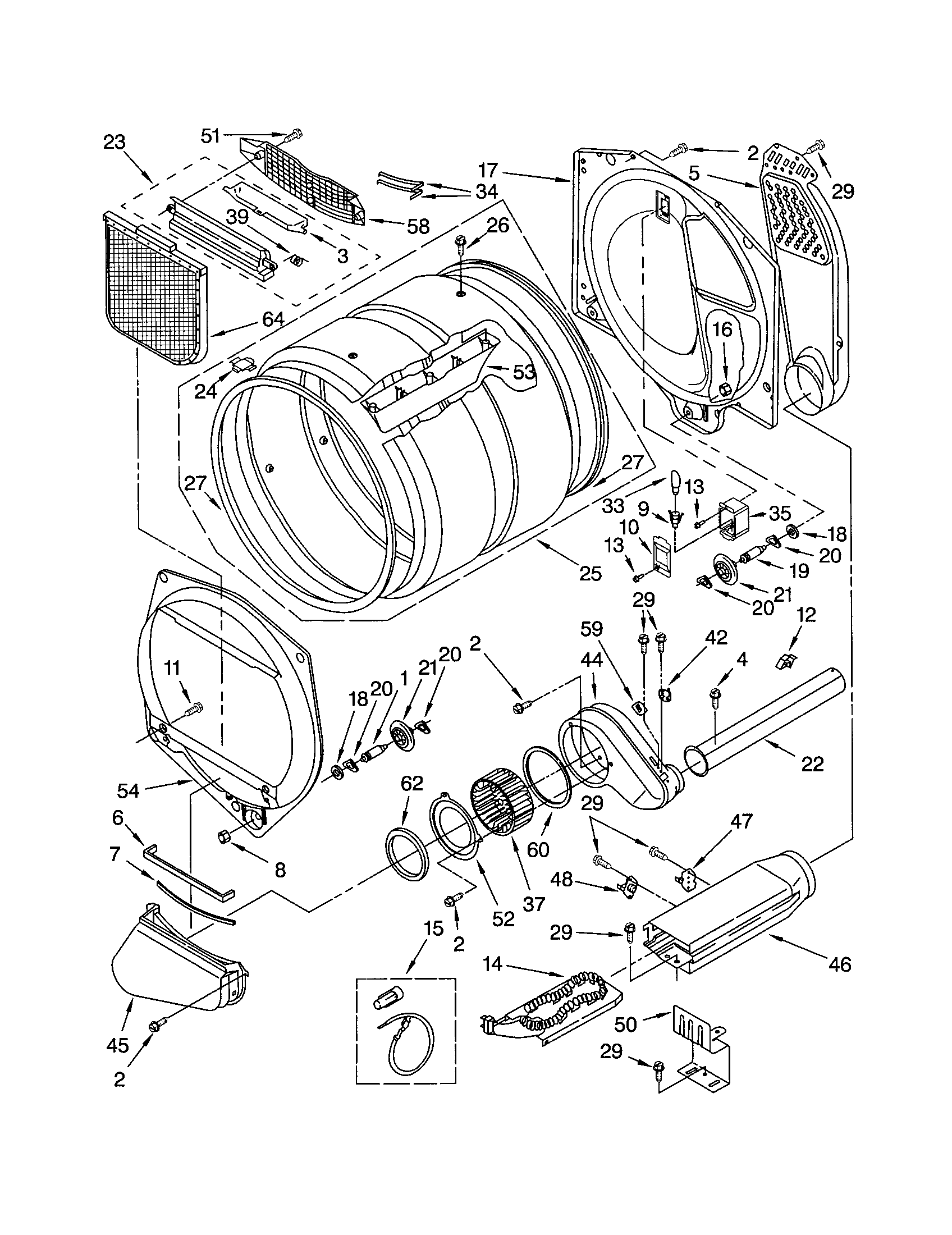 Kenmore 11062066101 bulkhead diagram