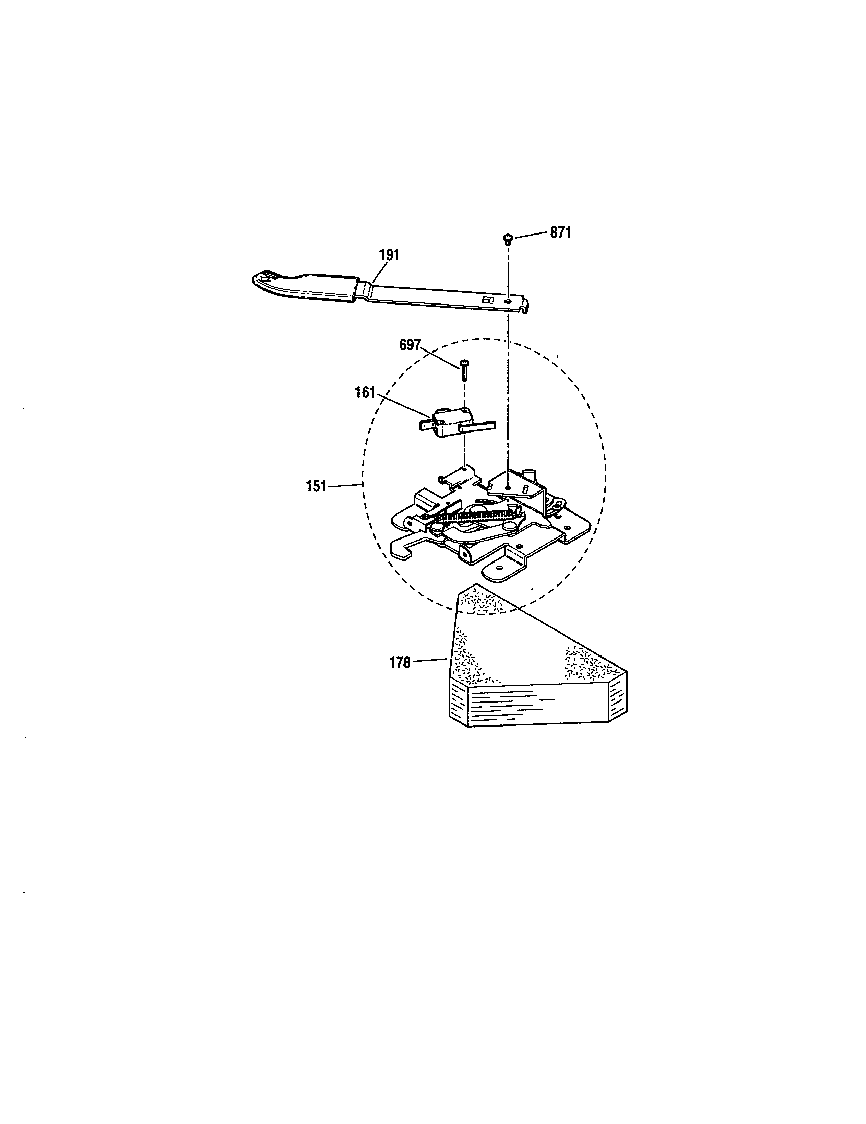 Kenmore 91193412000 door lock diagram