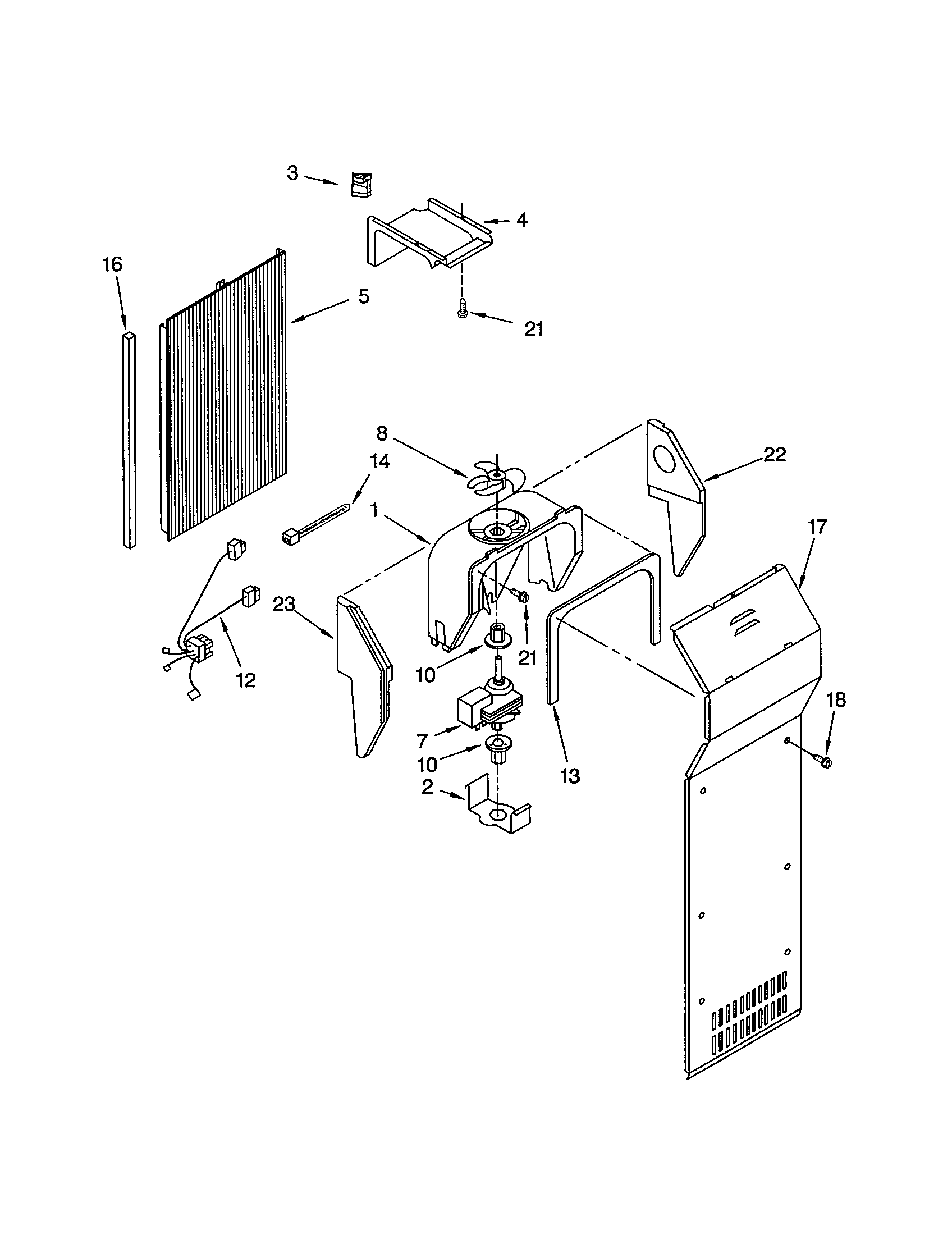 Kenmore 10651262103 air flow diagram
