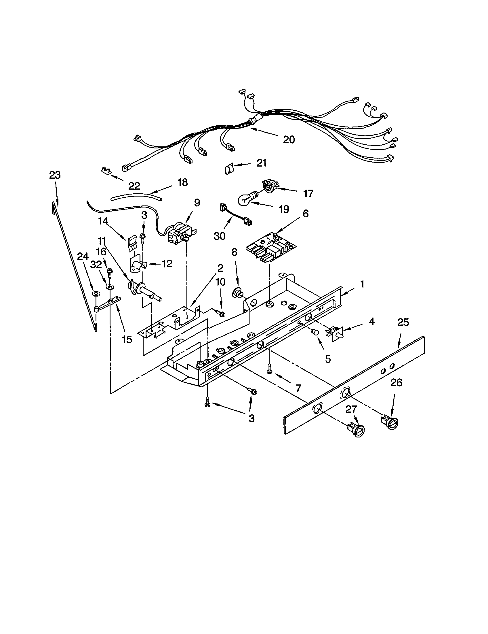 Kenmore 10651262103 control diagram