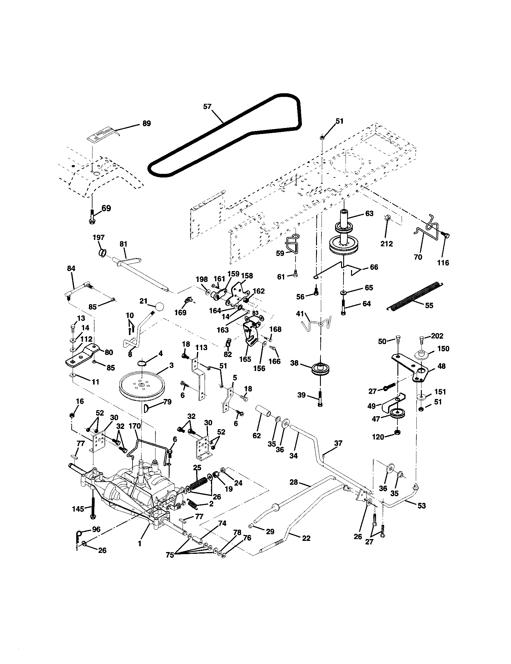 Poulan 917279891 drive diagram