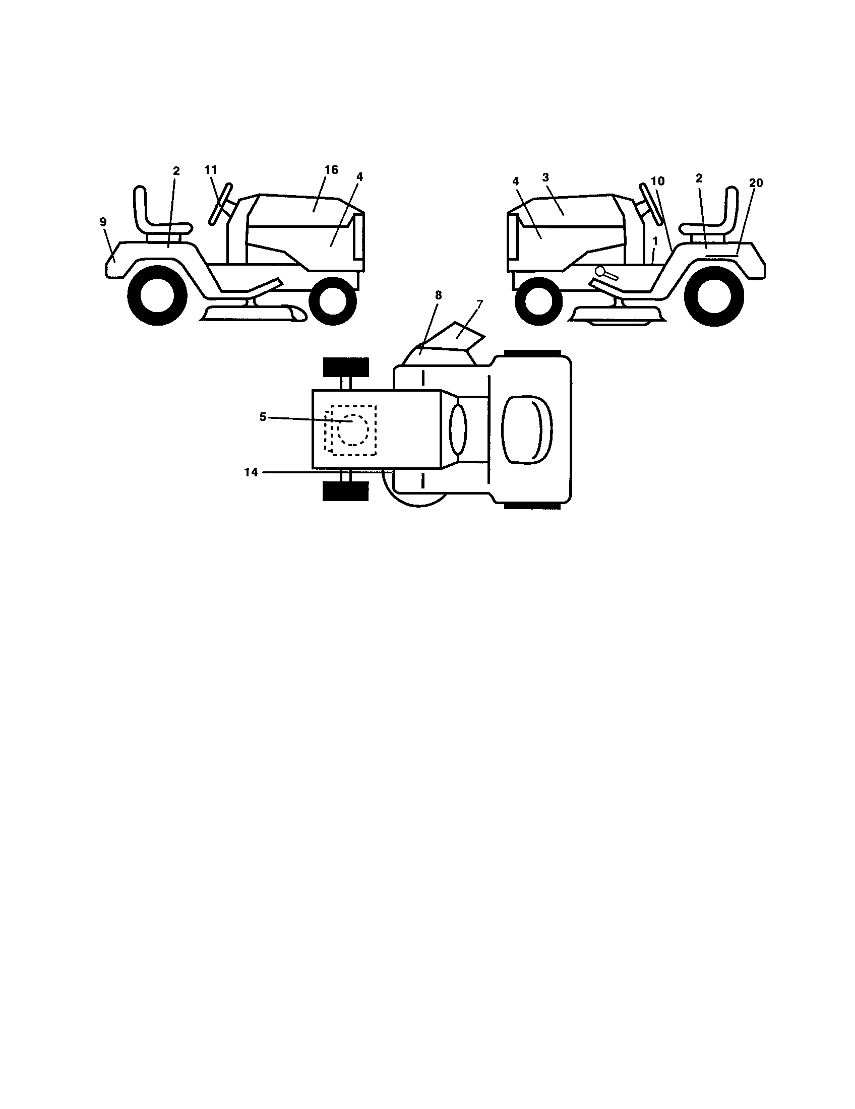 Poulan 917279891 decals diagram