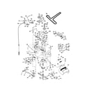 Poulan PPR2042STA mower deck diagram