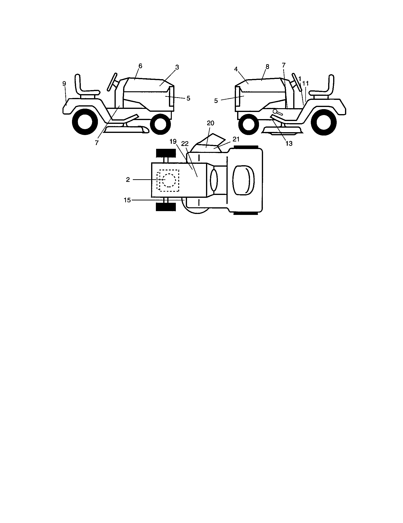 Craftsman 917271910 decals diagram