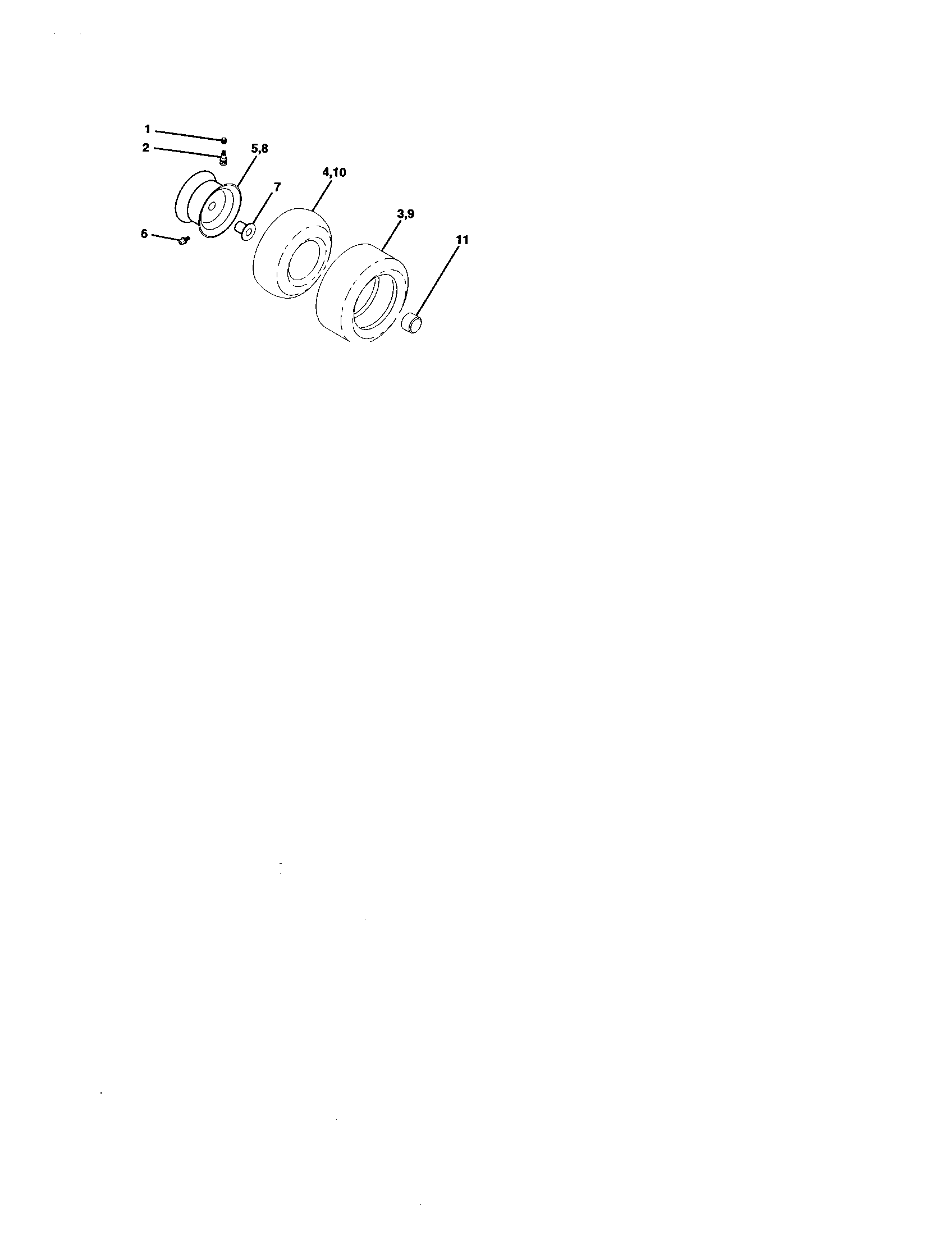 Craftsman 917271920 wheels and tires diagram